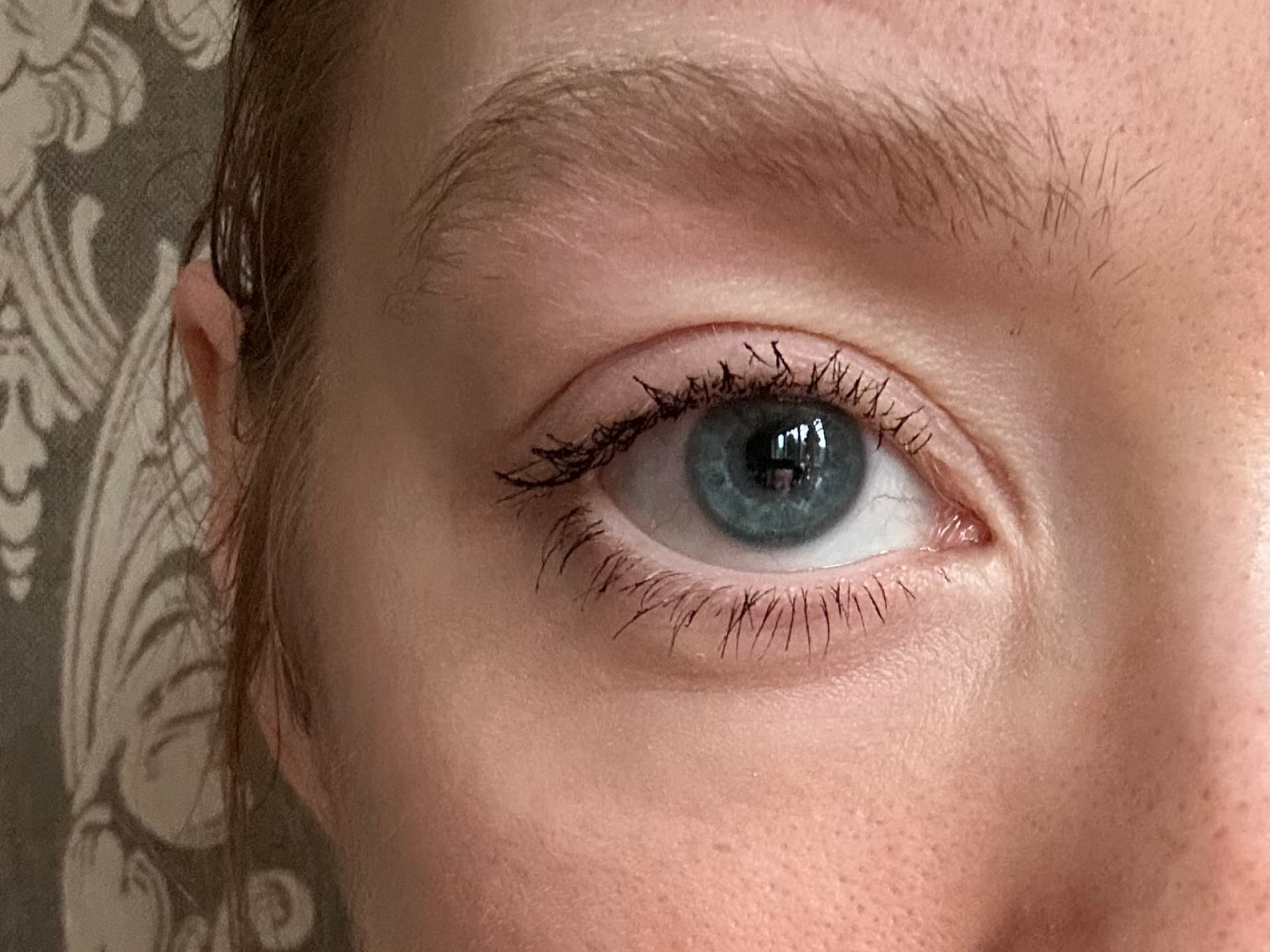 Mascara-Test - Meine Wimpern nach zweimaligem Tuschen mit der Extended Play Gigablack Lash Mascara von MAC