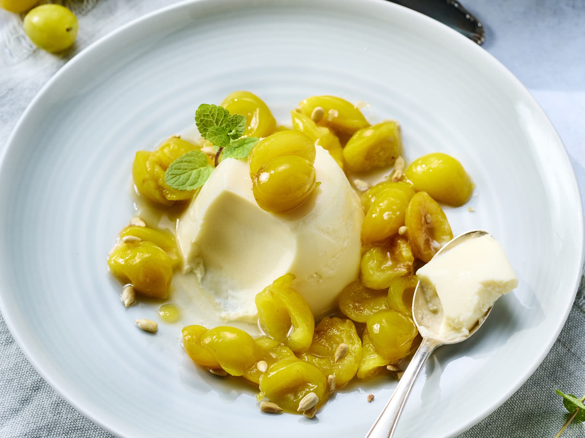 Mirabellen-Panna-Cotta 