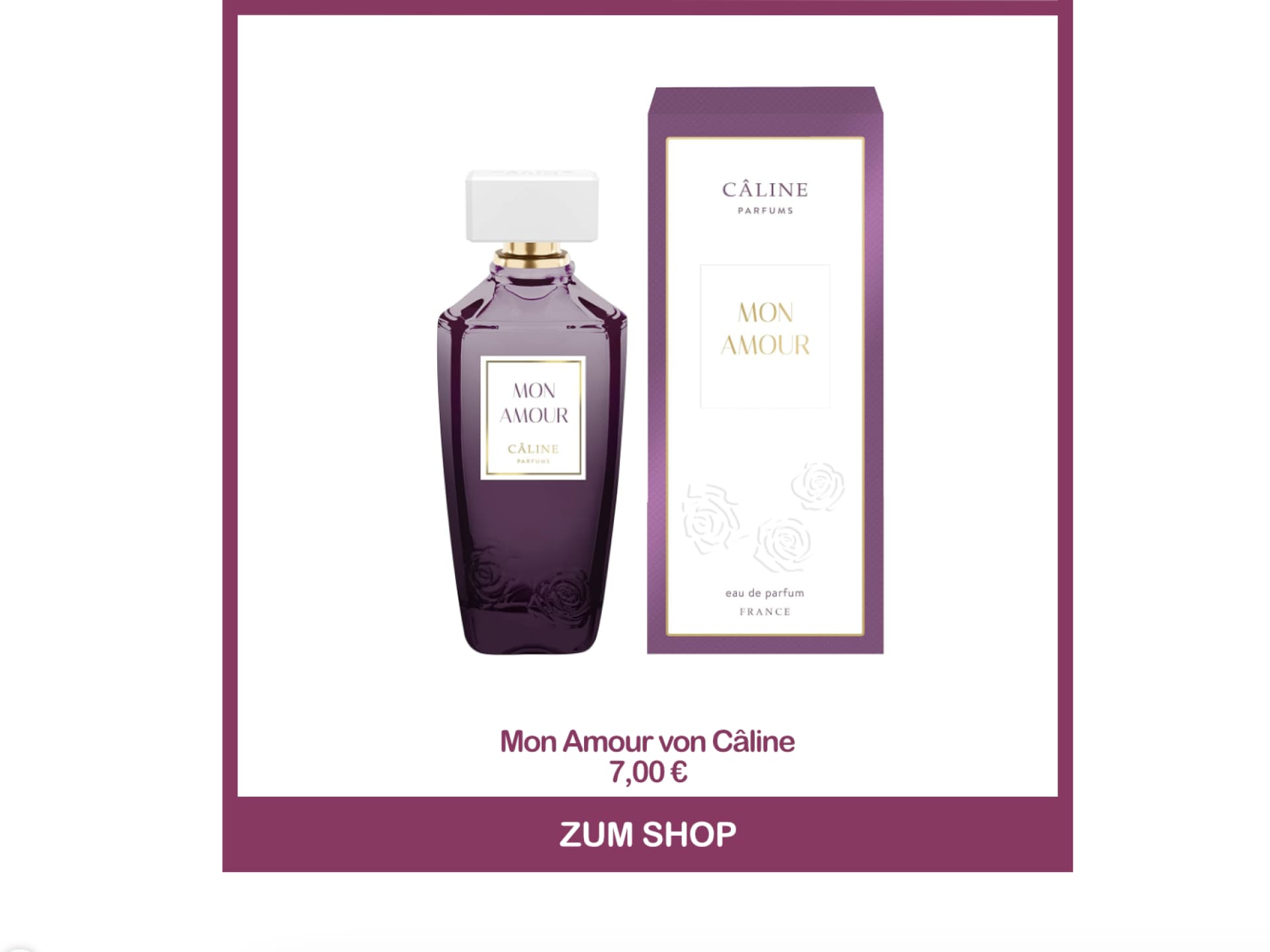 Eau de Parfum Mon Amour von Câline