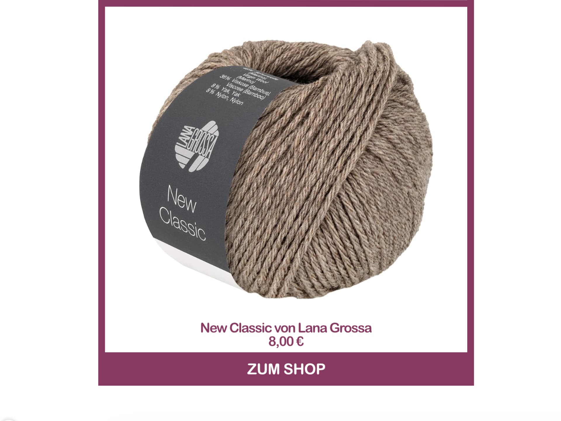 Strickgarn New Classic von Lana Grossa