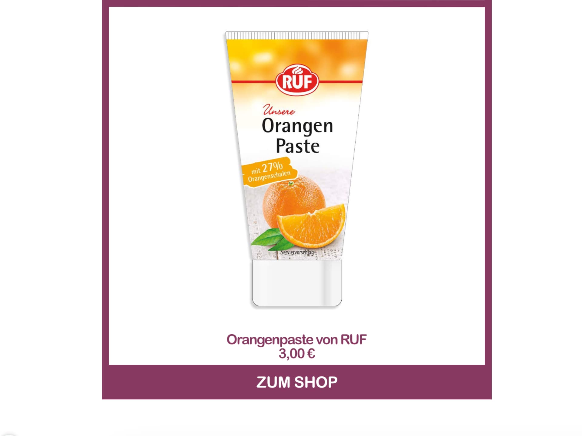 Saftige Orangenplätzchen mit Orangenpaste von RUF