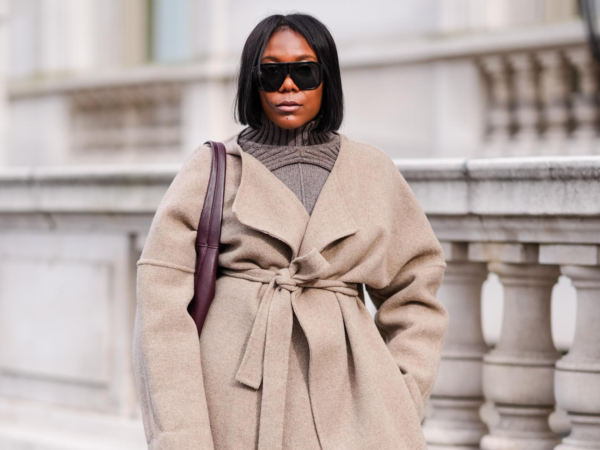 Wickelmantel im Streetstyle