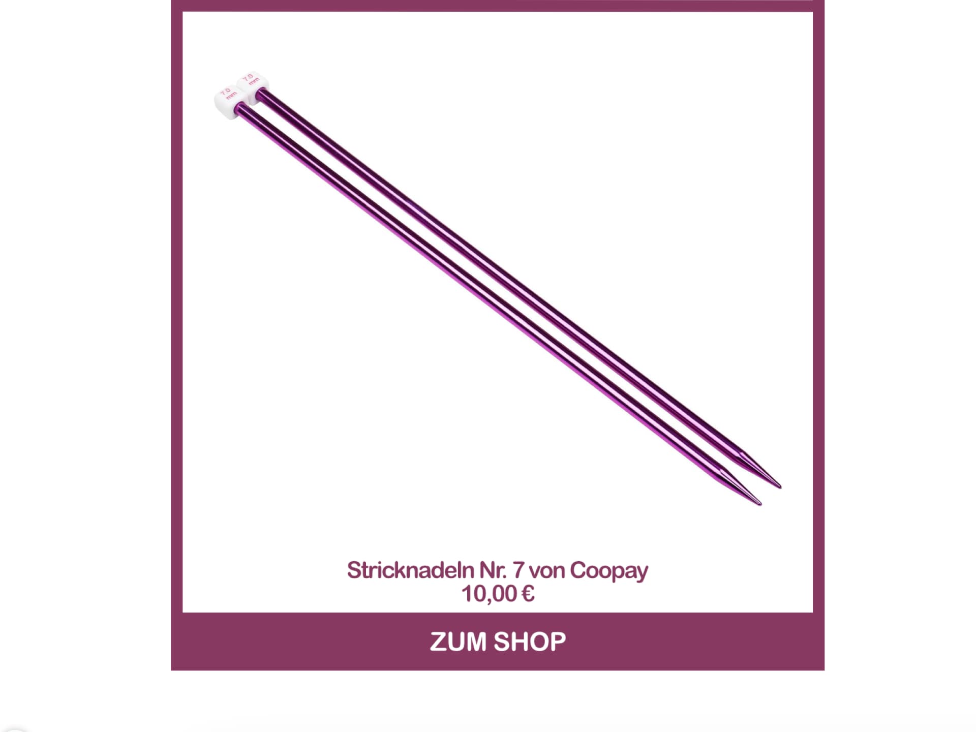 Stricknadeln Nr. 7 von Coopay