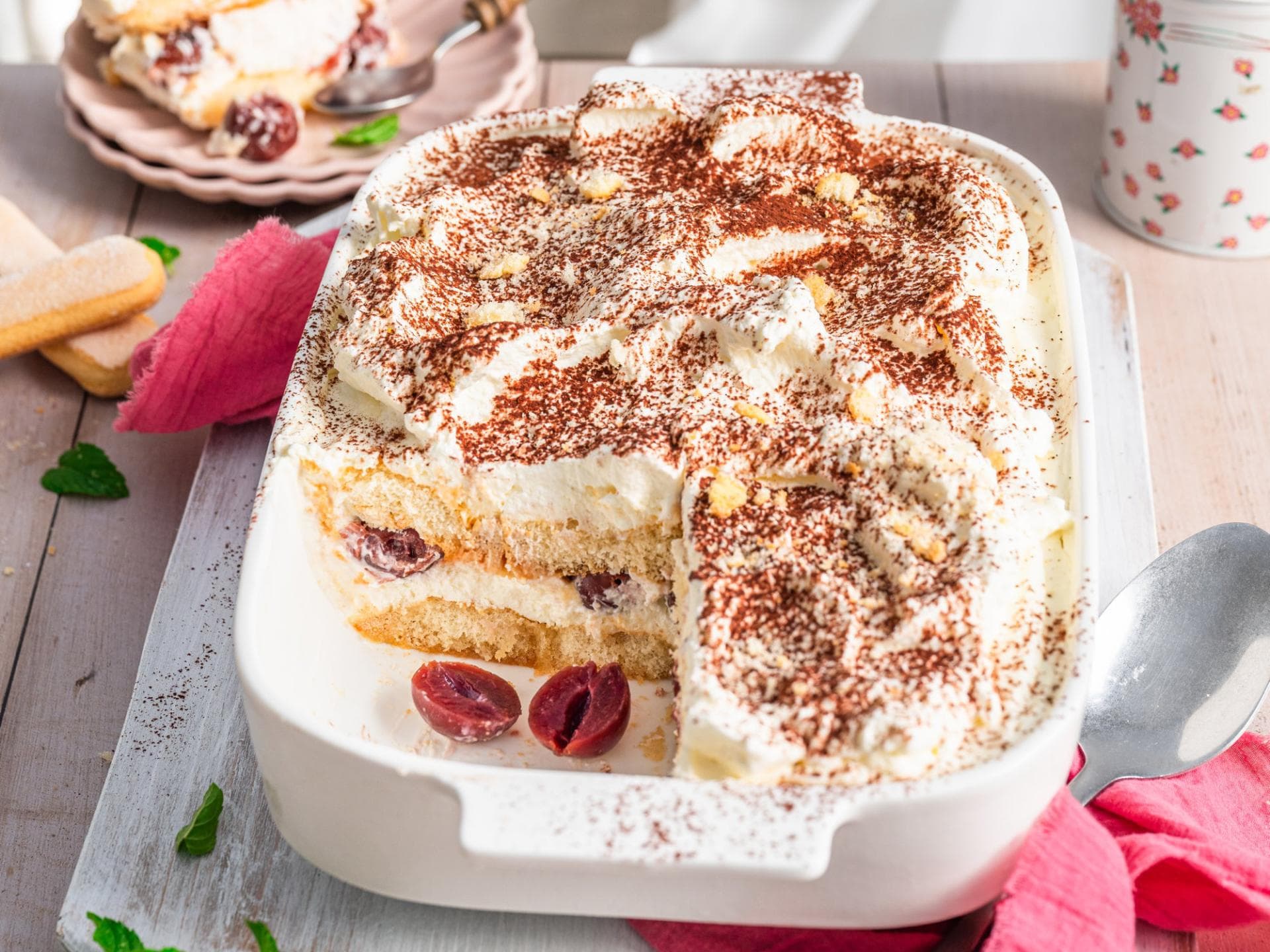 Tiramisu mit Kirschen 