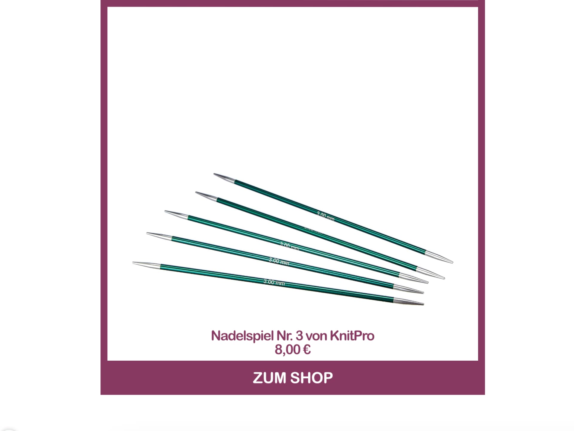 Nadelspiel Nr. 3 von KnitPro
