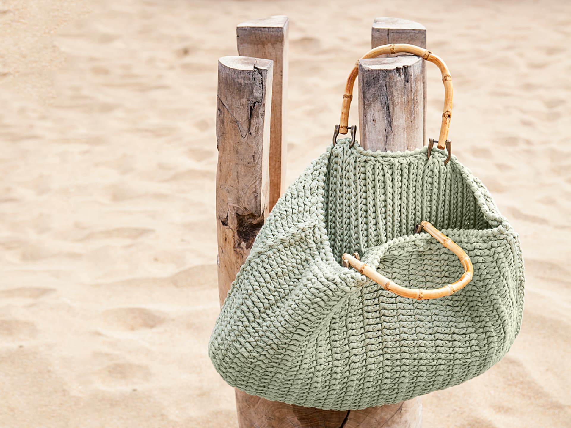 Weihnachtsgeschenke häkeln - Strandtasche