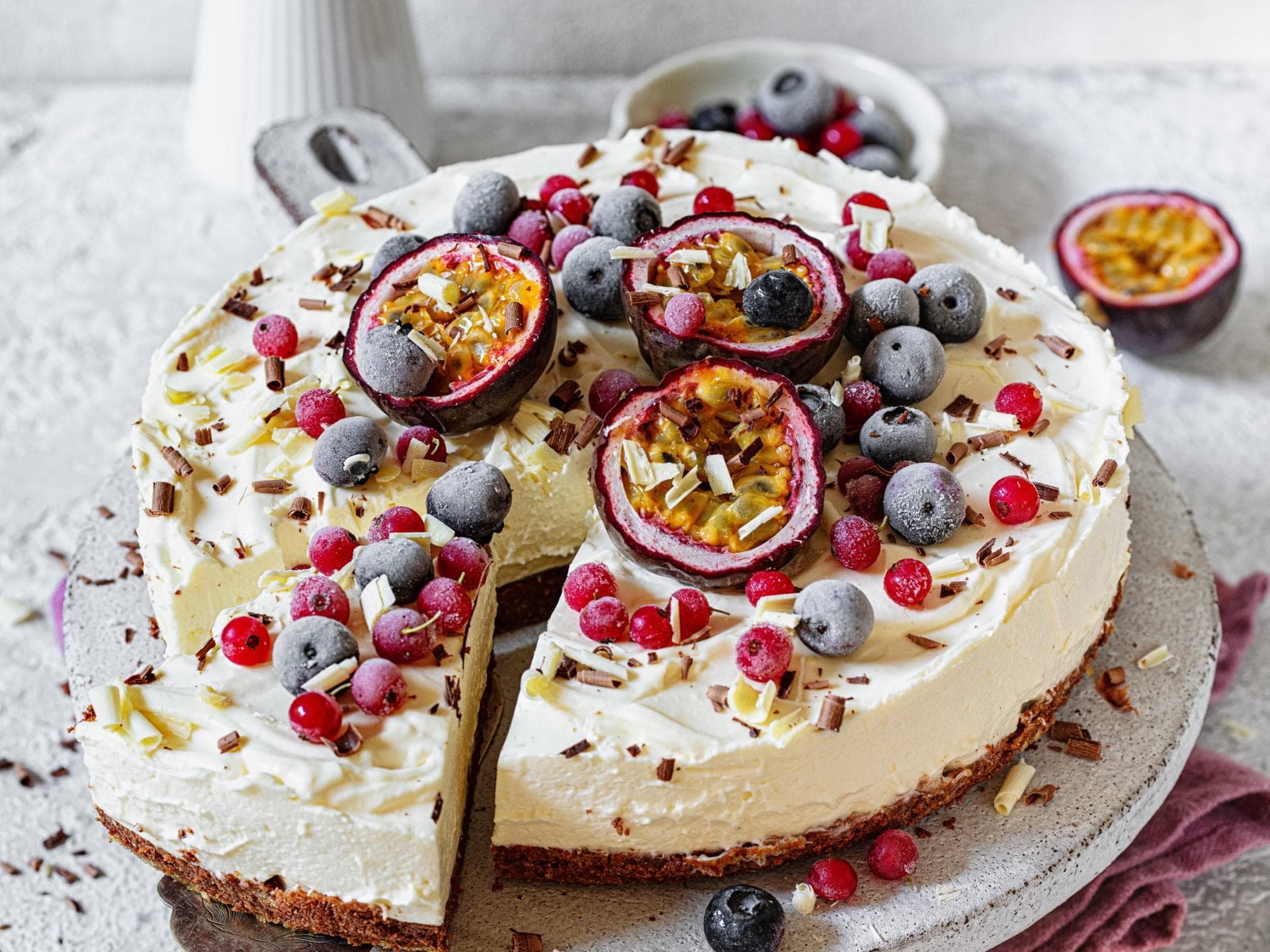 Käsekuchen mit Haferkeksen 