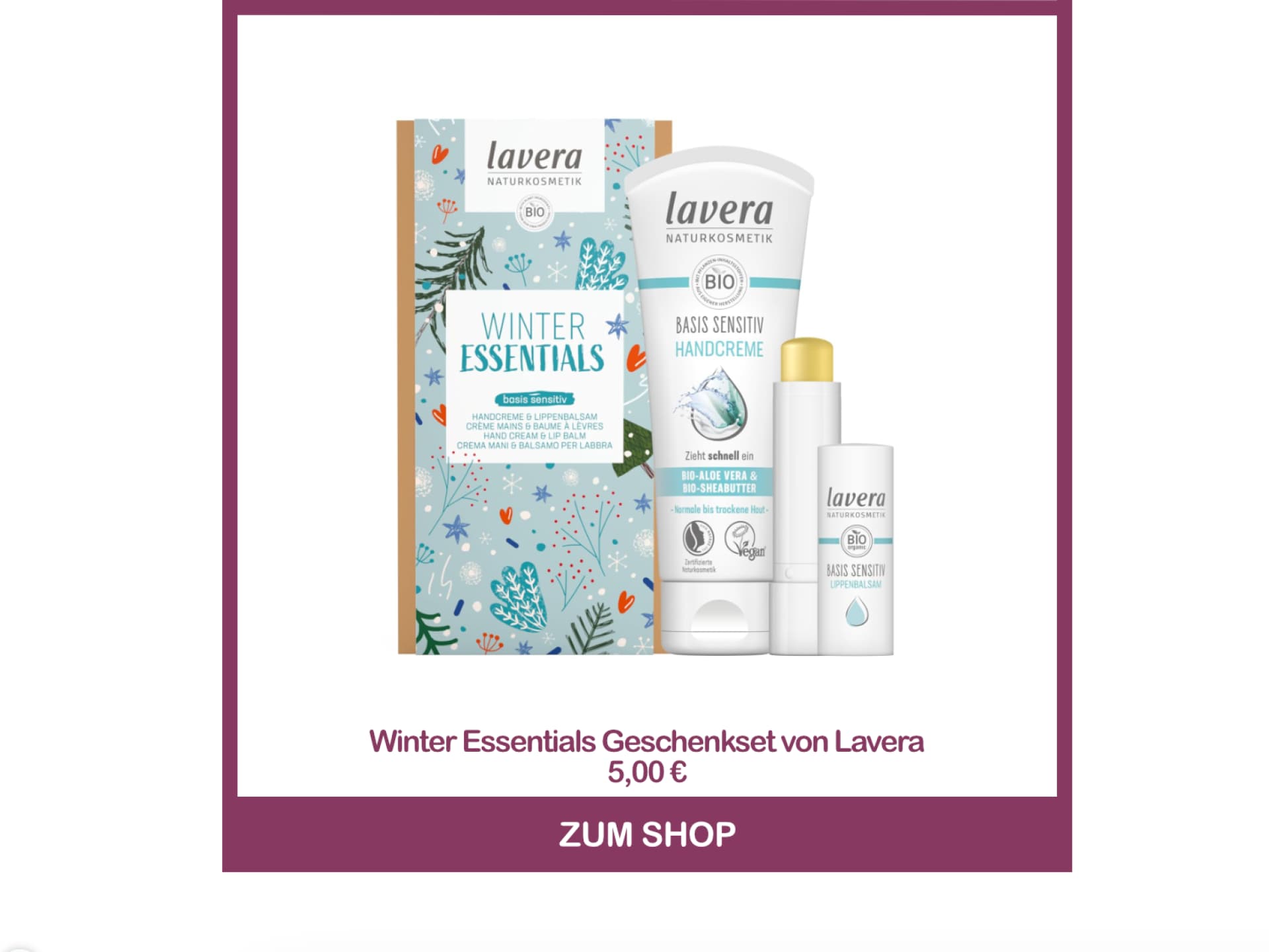 Winter Essentials Geschenkset von Lavera