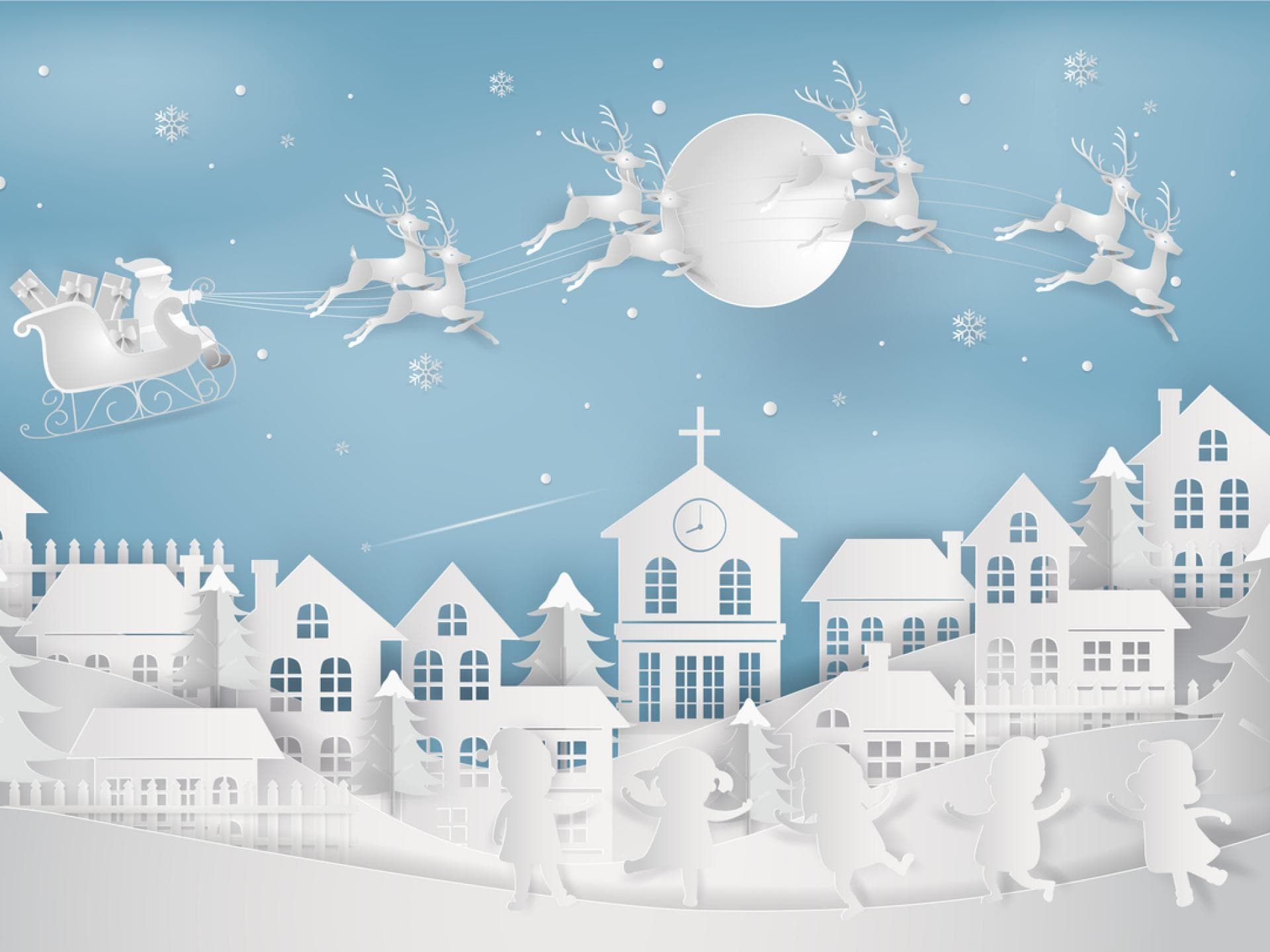 Winter-Wunderland aus Papier 