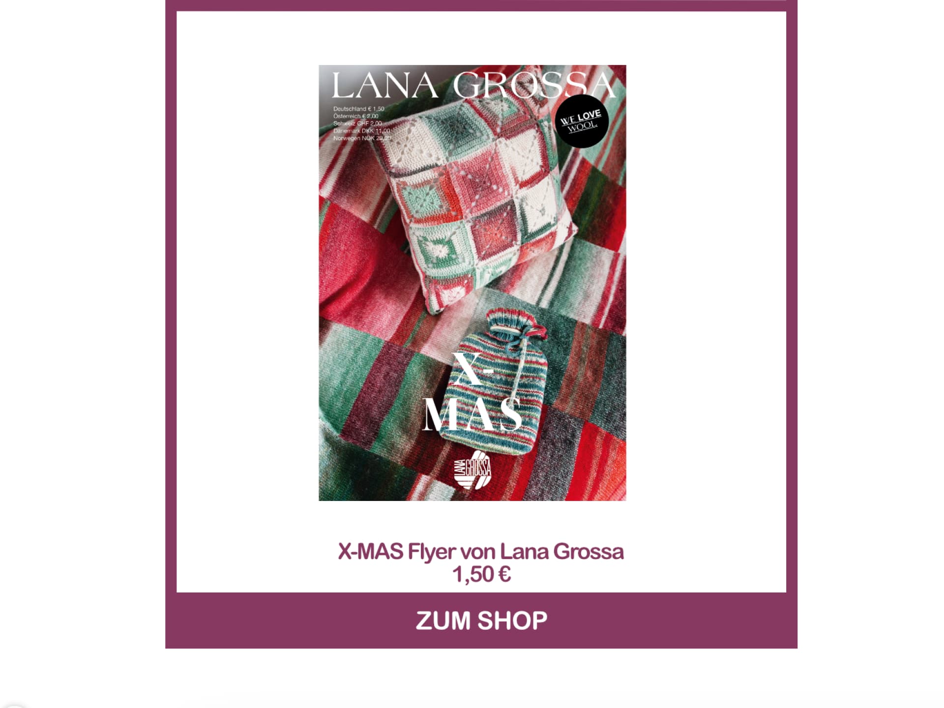 X-MAS Flyer 2024 von Lana Grossa