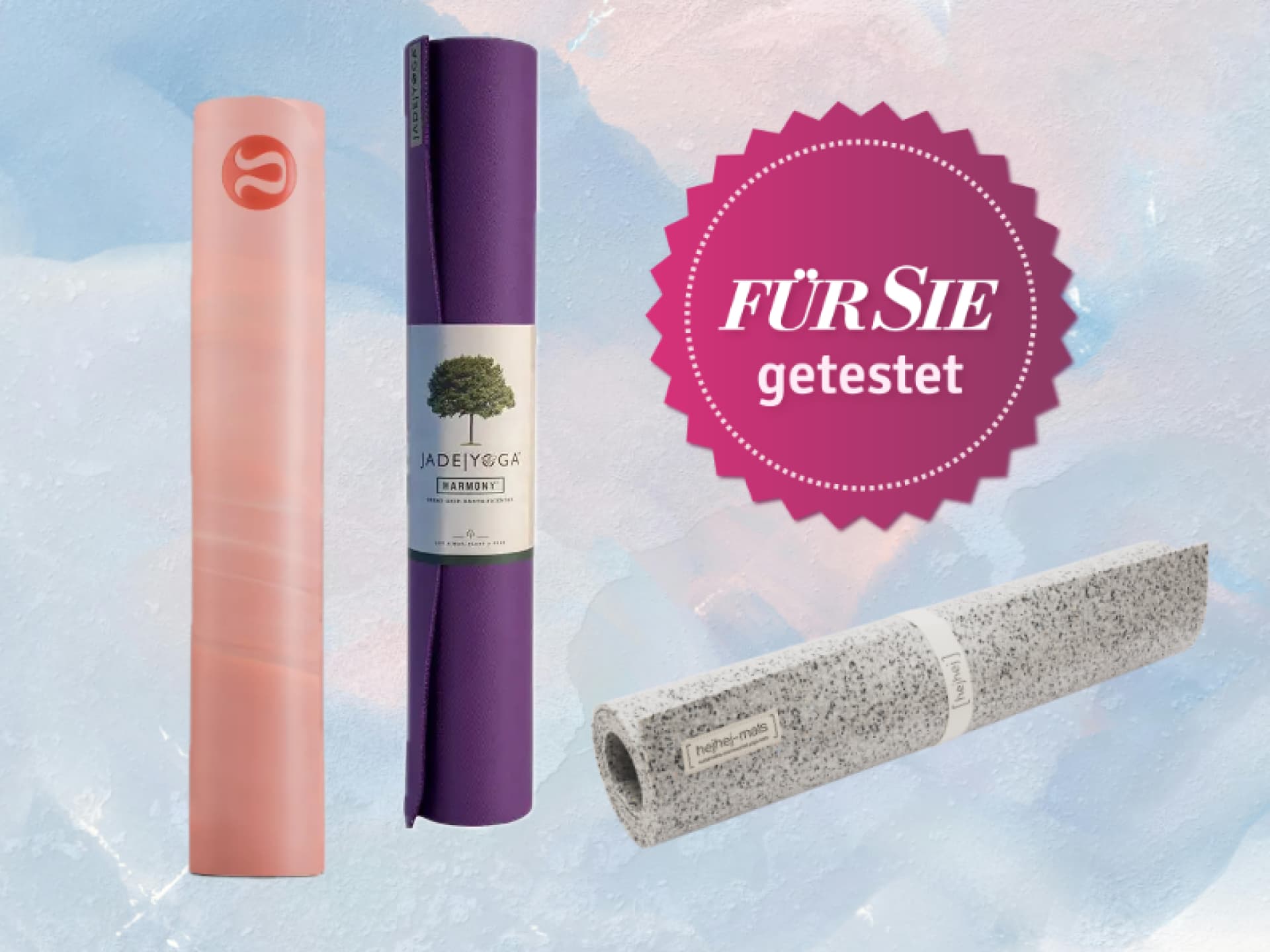 Yogamatten von lululemon, JadeYoga und hejhej