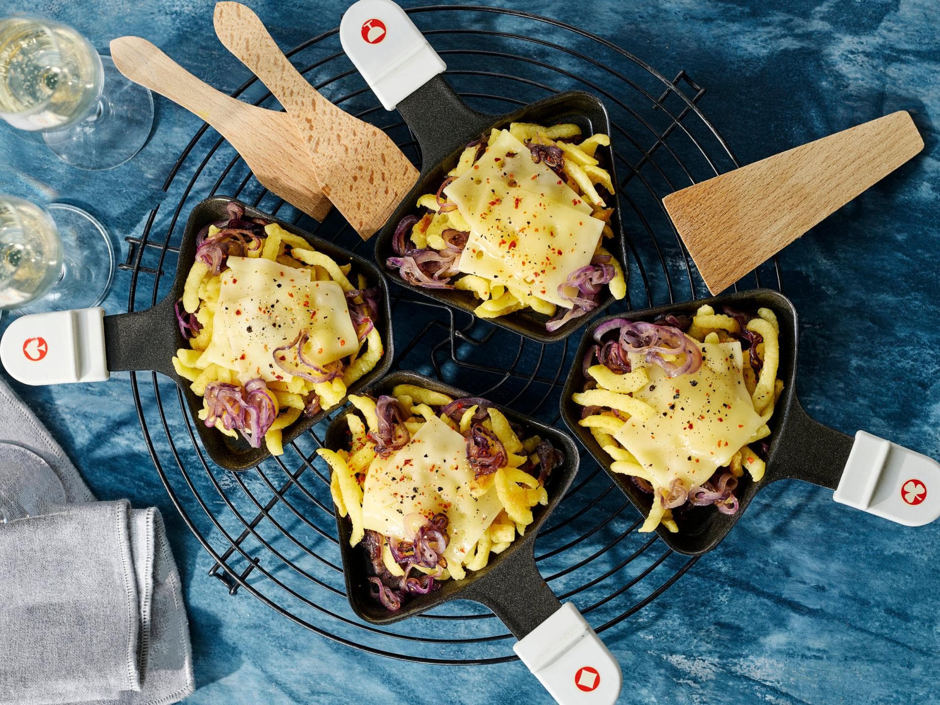 Käsespätzle-Raclette Käsespätzle-Raclette