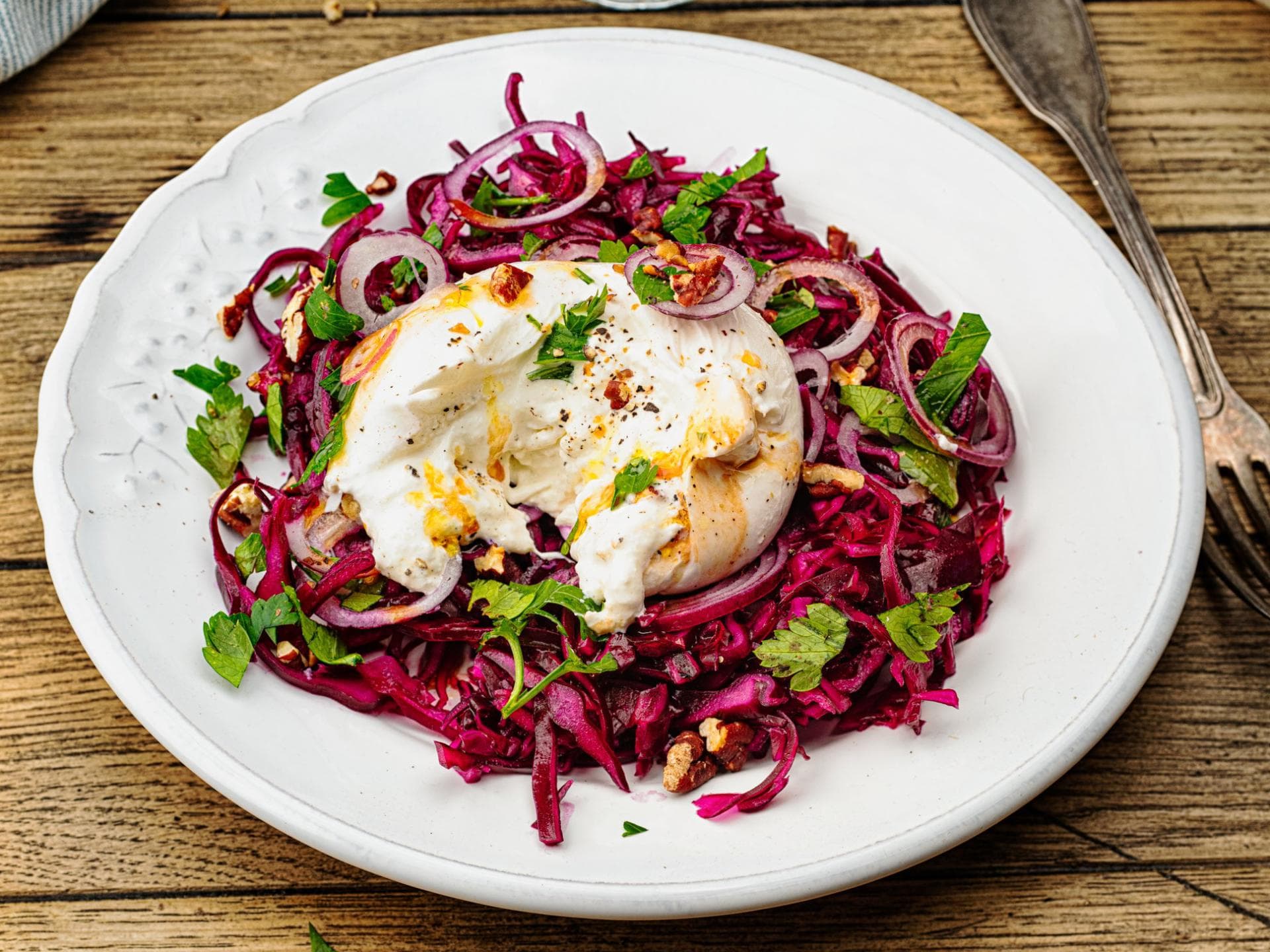 Lauwarmer Rotkohlsalat Lauwarmer Rotkohlsalat