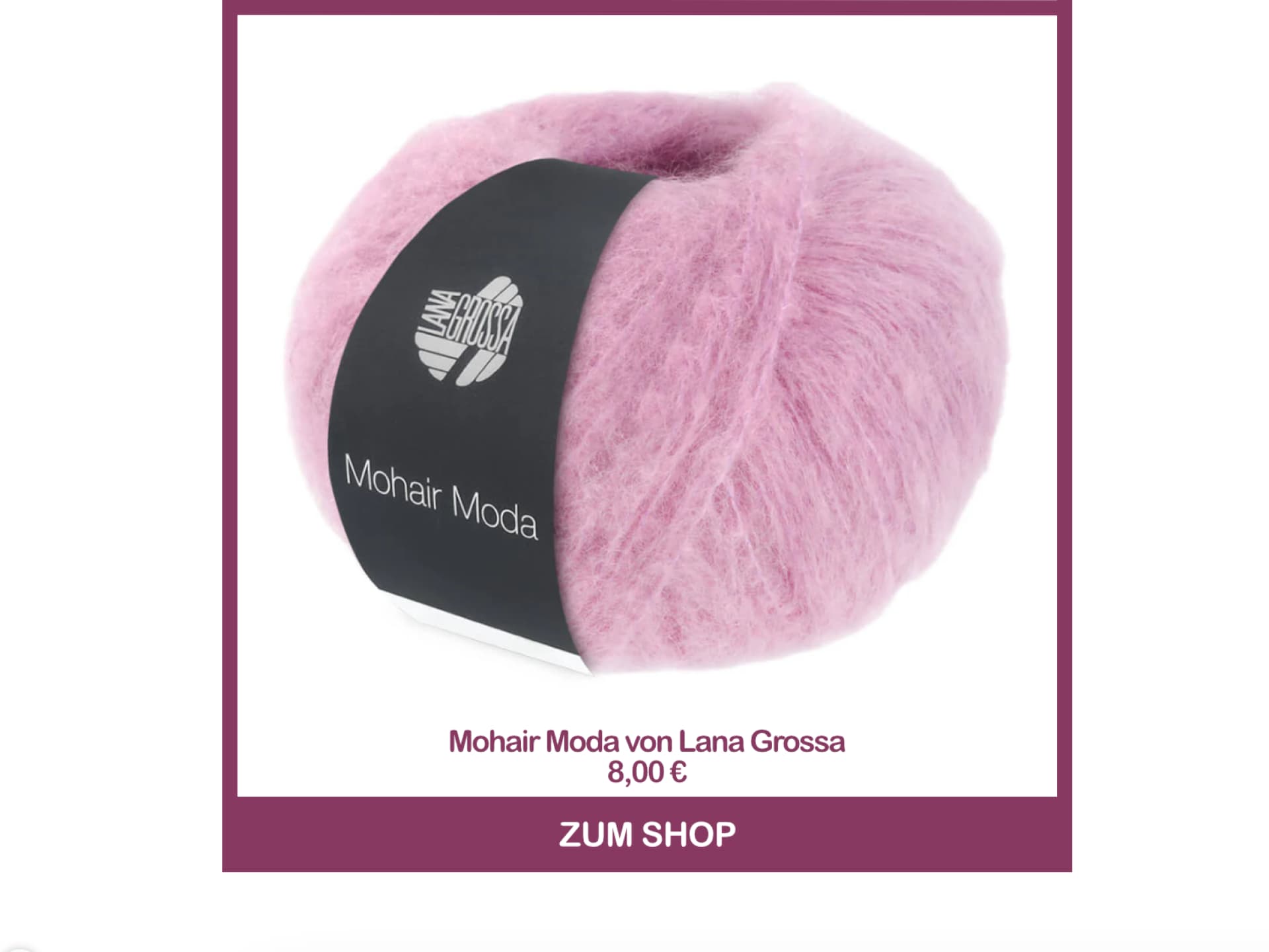 Mohair Moda in Fliederrosa von Lana Grossa