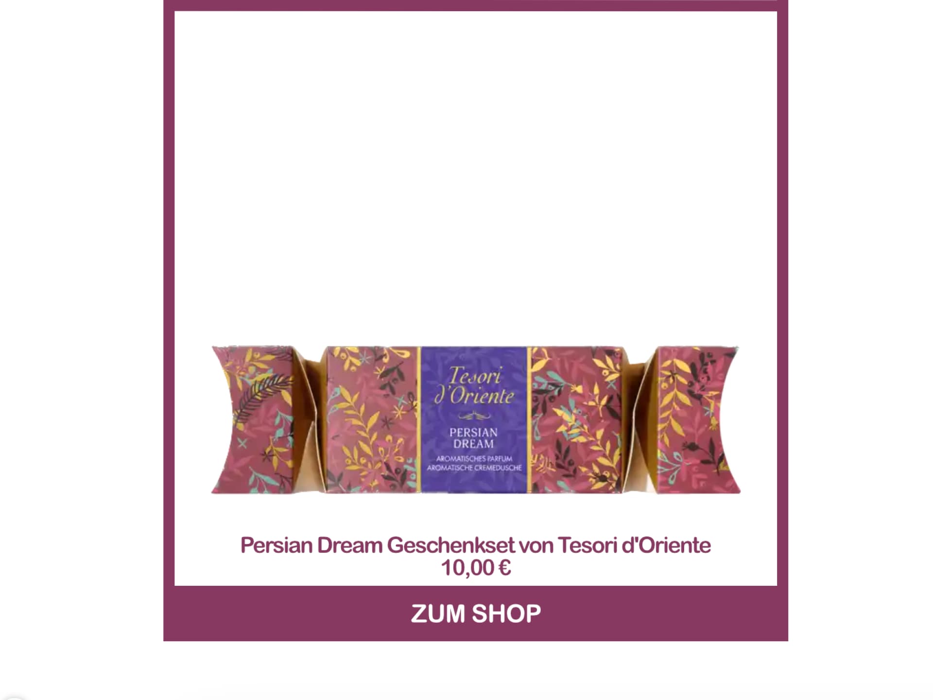 Persian Dream Geschenkset von Tesori d'Oriente