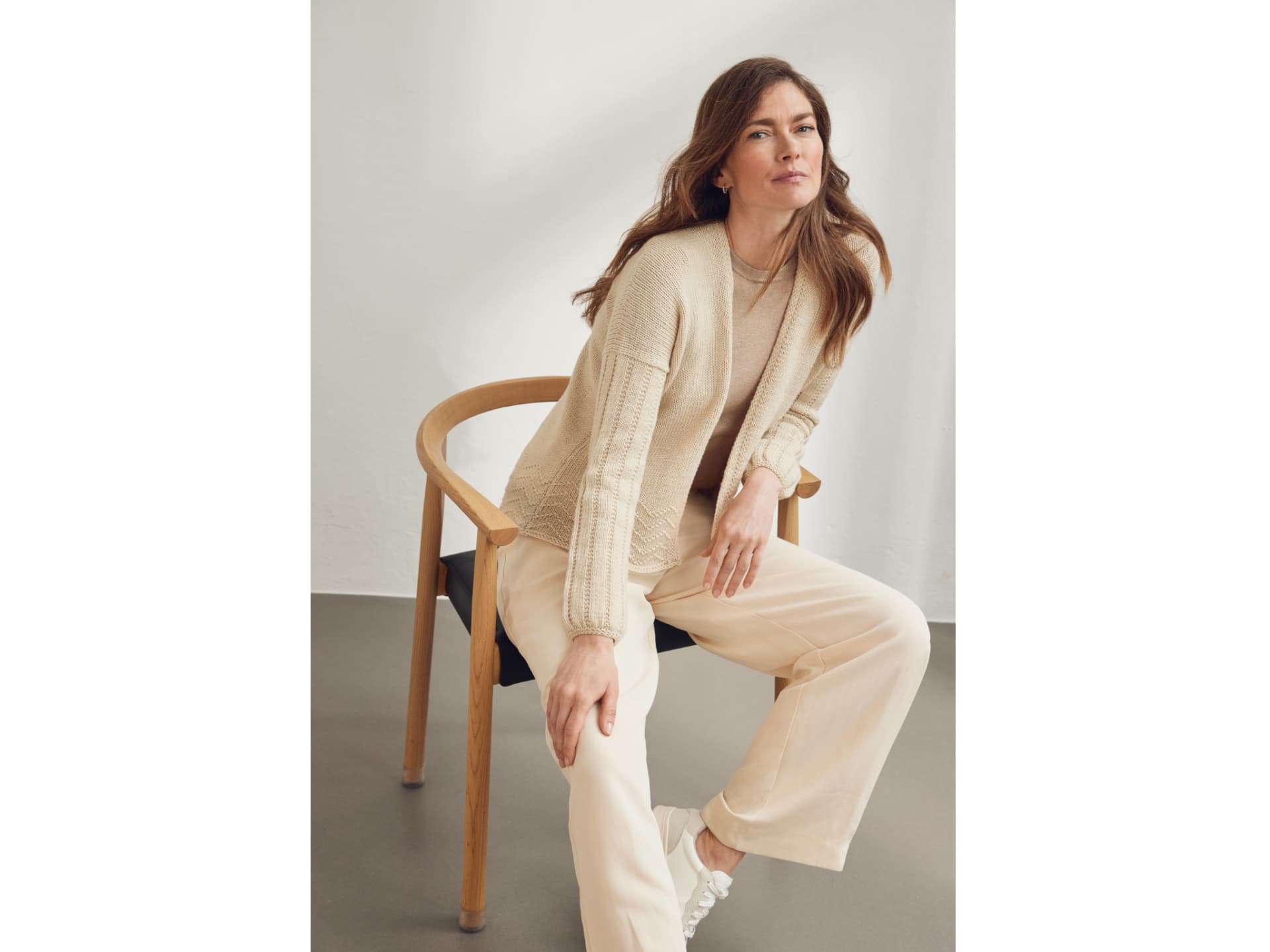 Stricken mit Merinowolle - Cardigan mit Zickzackmuster