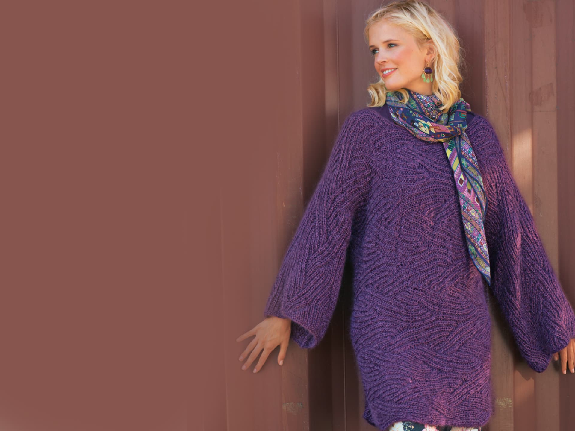 Stricken mit Mohair - Model in Kuschelkleid von Lana Gross