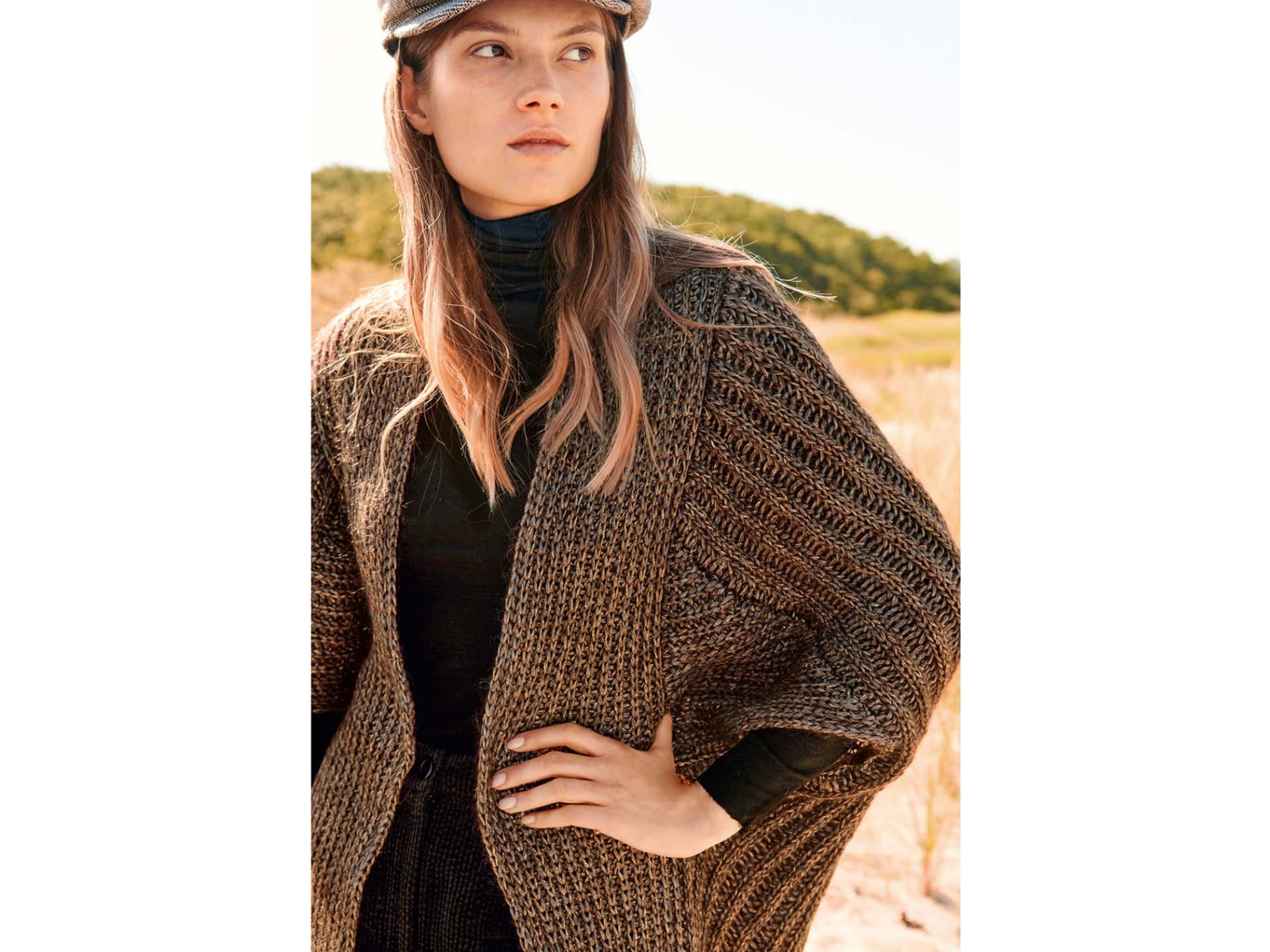 Stricken mit Mohair - Model in extravaganter Strickweste