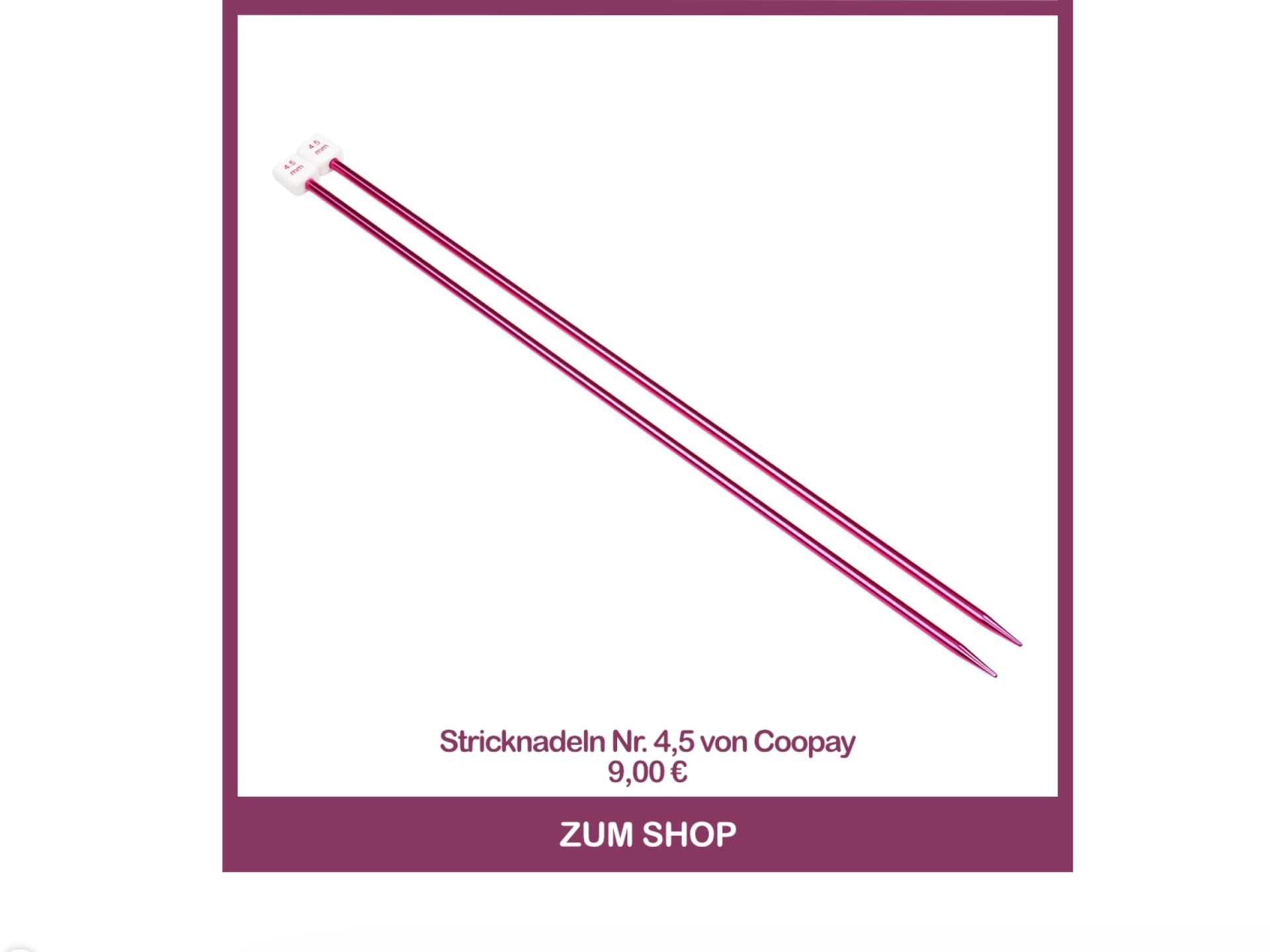 Stricknadeln Nr. 4,5 von Coopay