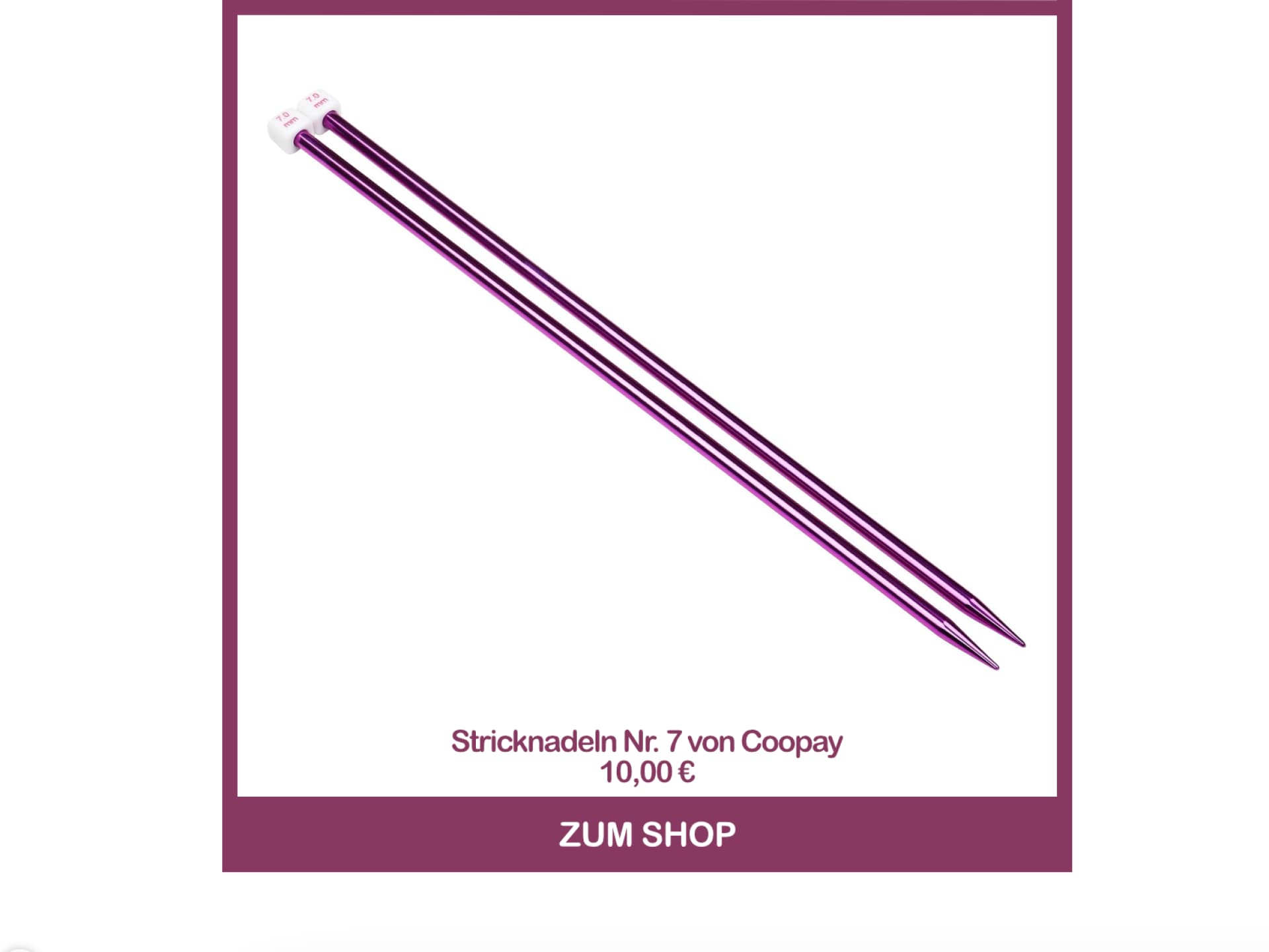 Stricknadeln Nr. 7 von Coopay