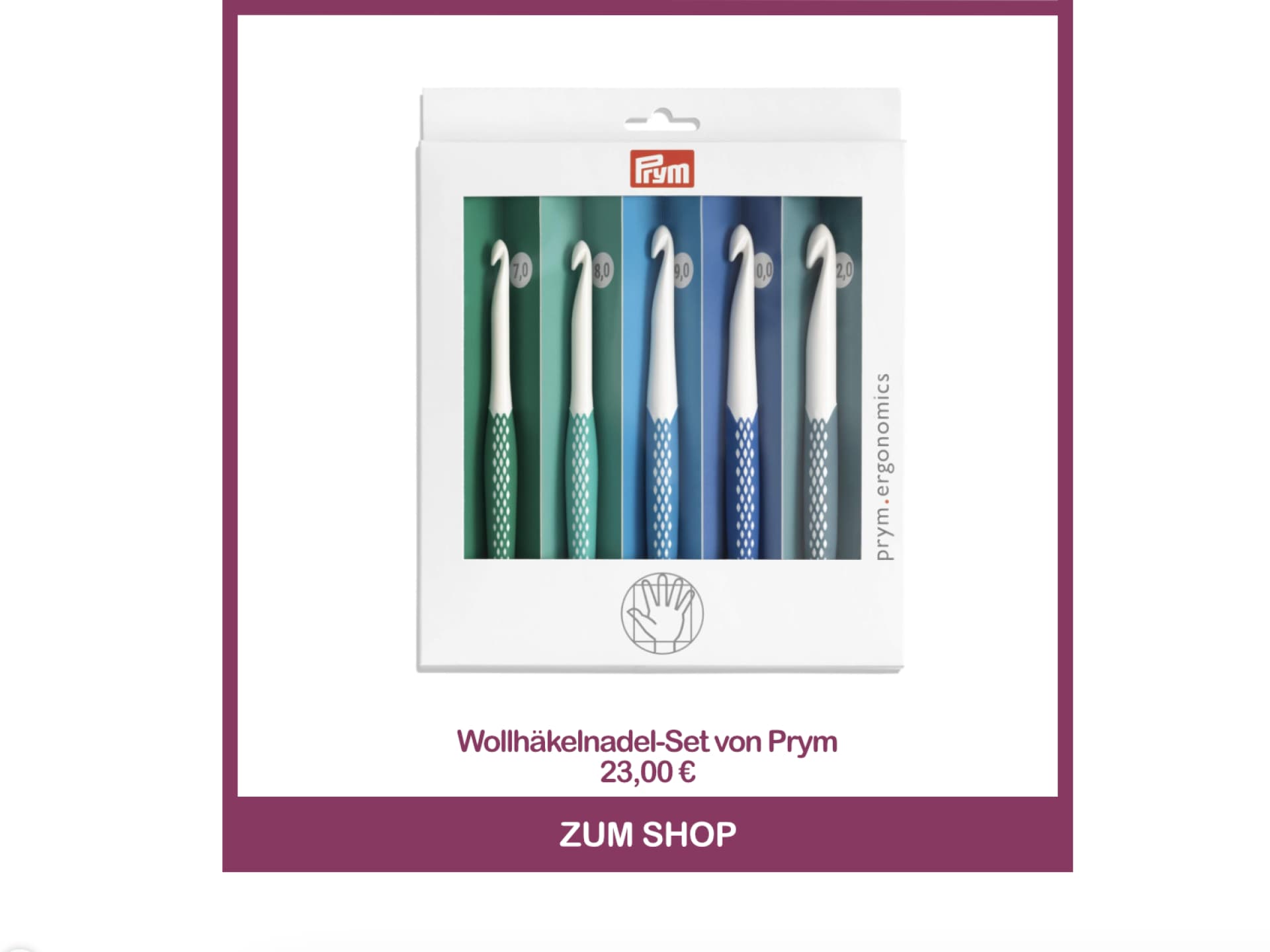 Wollhäkelnadel-Set von Prym