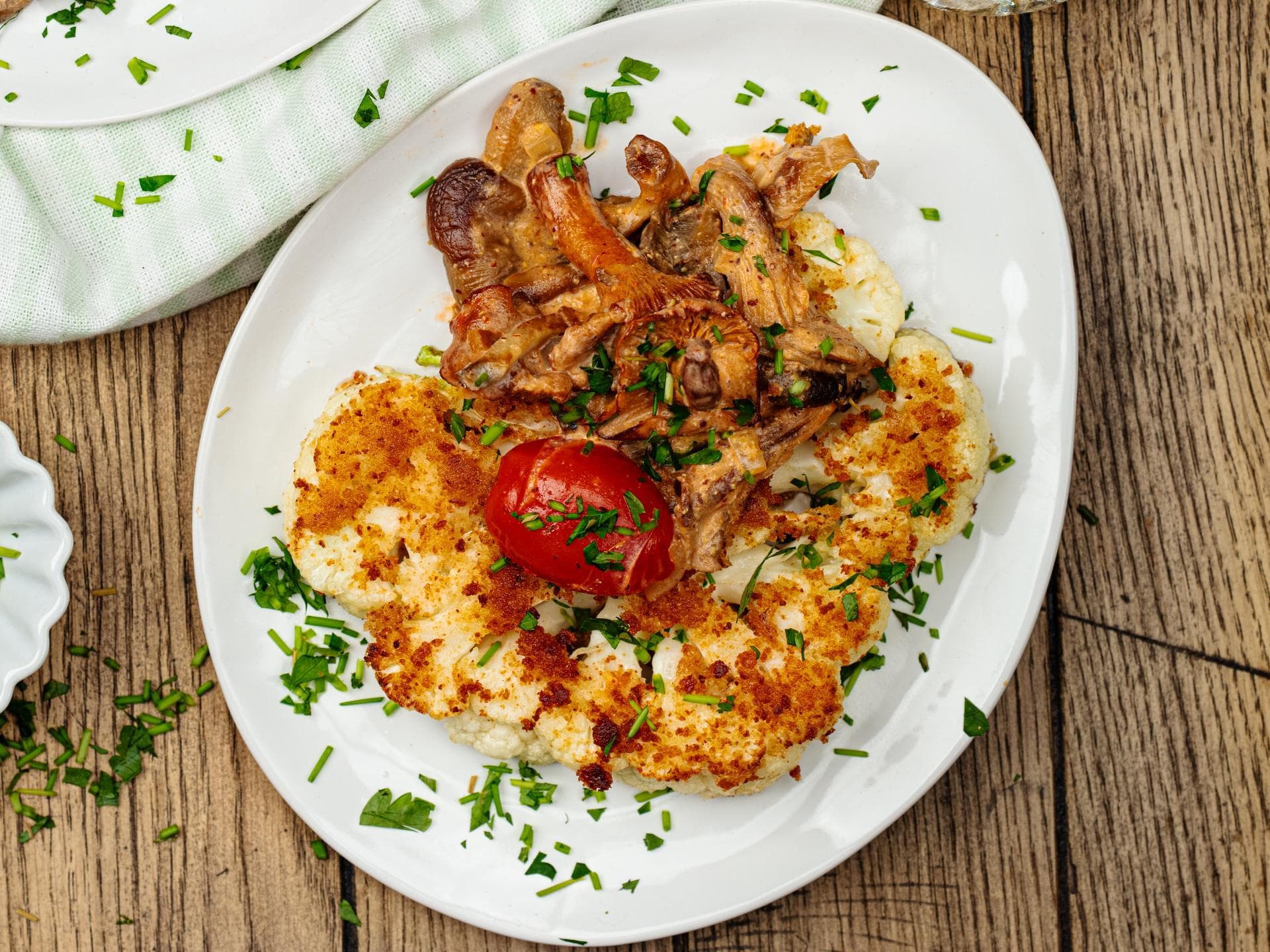 Blumenkohl-Chili-Knusperschnitzel 