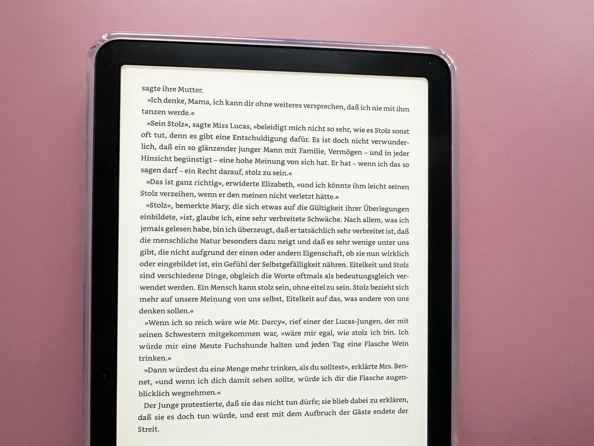 Das Lesen auf dem Kindle Paperwhite ist sehr angenehm Buch oder eReader - Leseprobe von Kindle Paperwhite