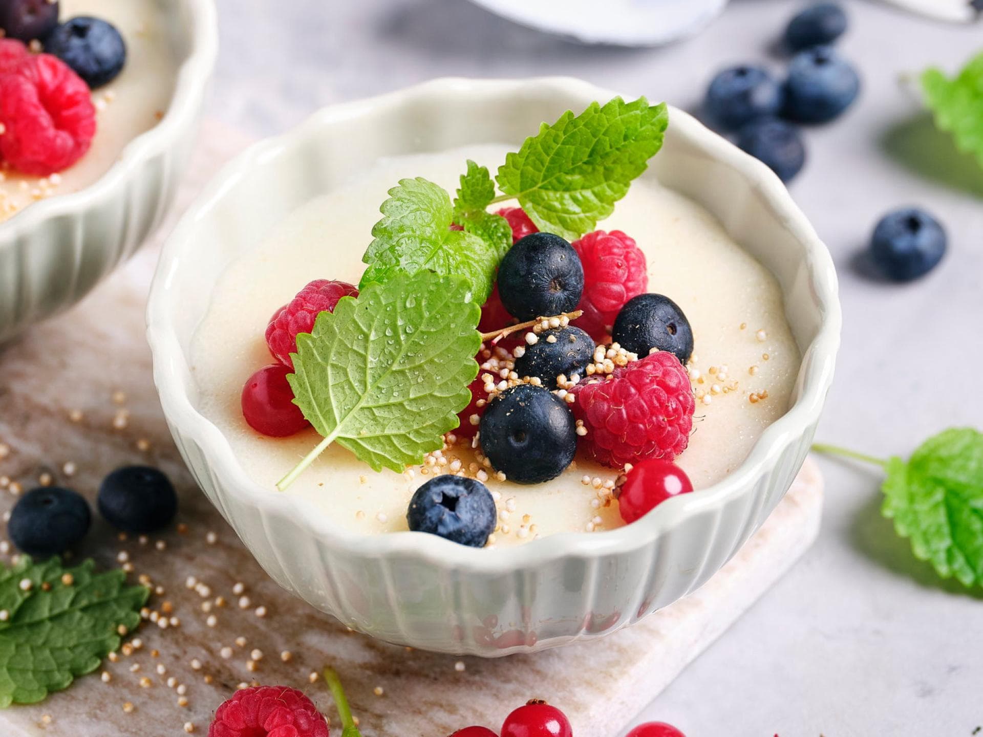 Grießbrei mit Früchten Grießbrei mit Früchten