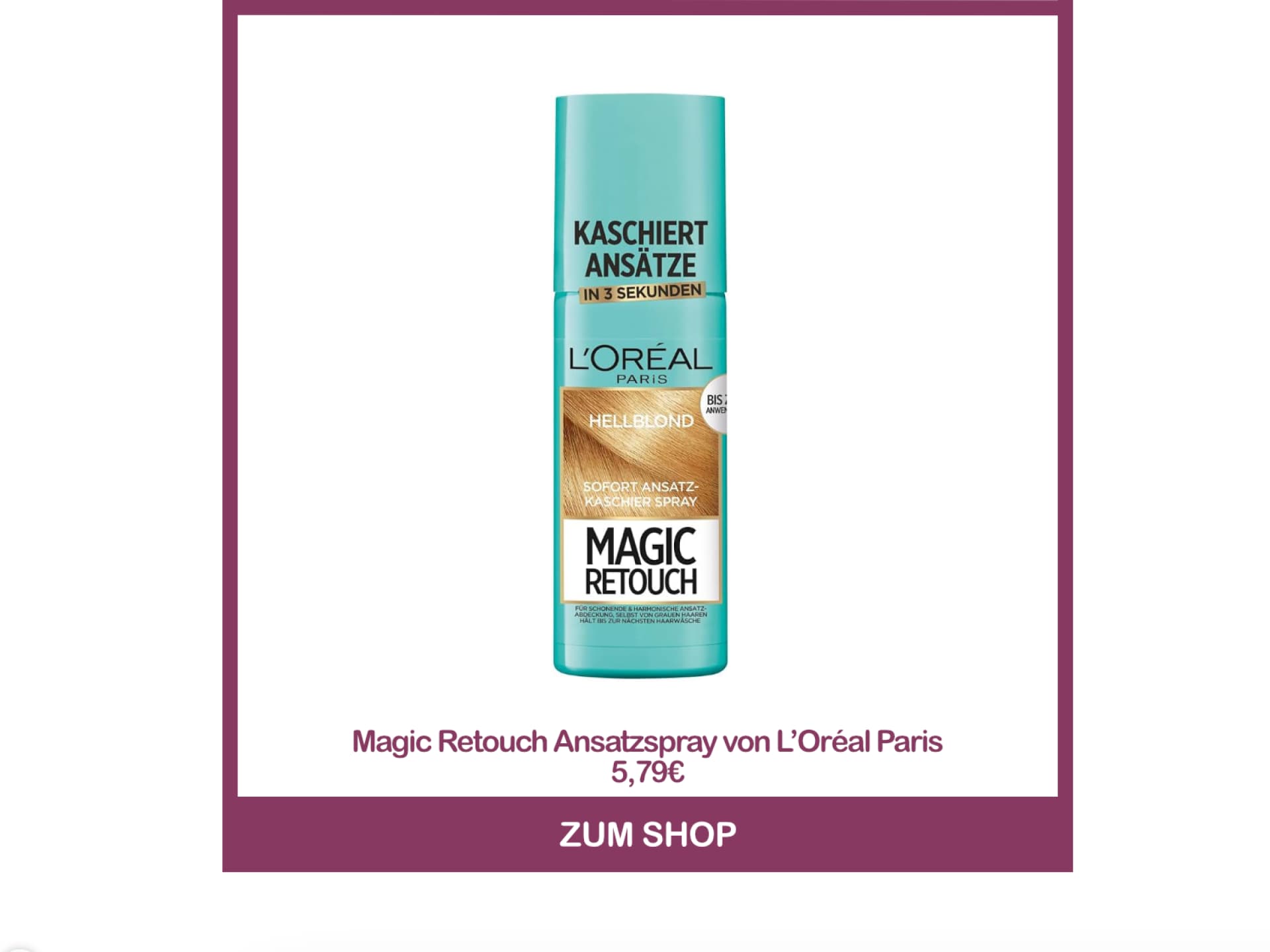 Magic Retouch Ansatz-Kaschierspray von L’Oréal Paris