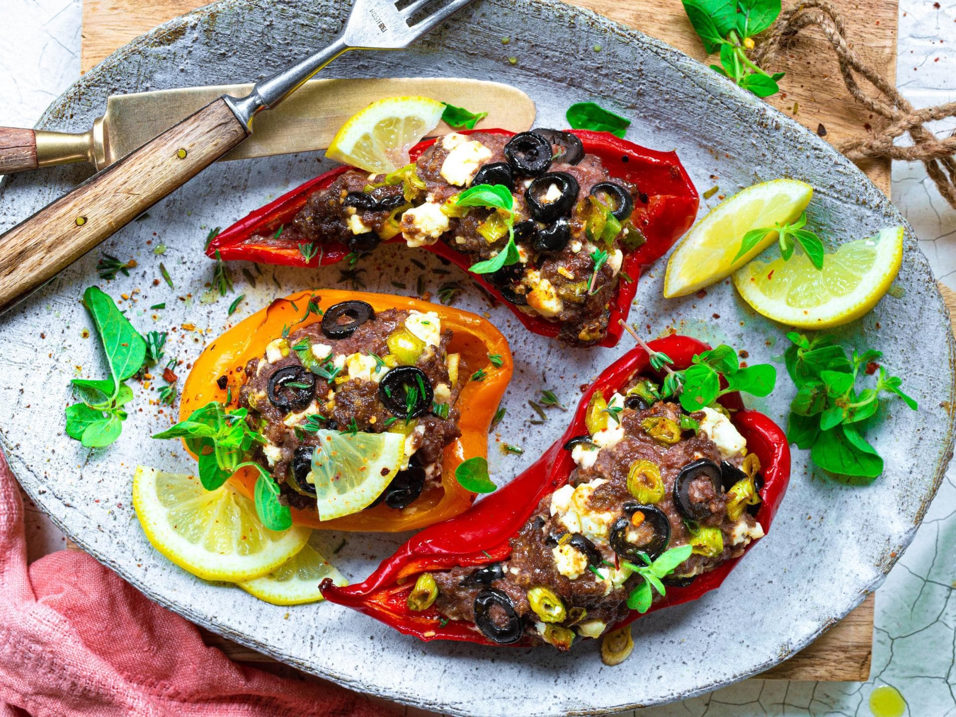Schnelle gefüllte Paprika 