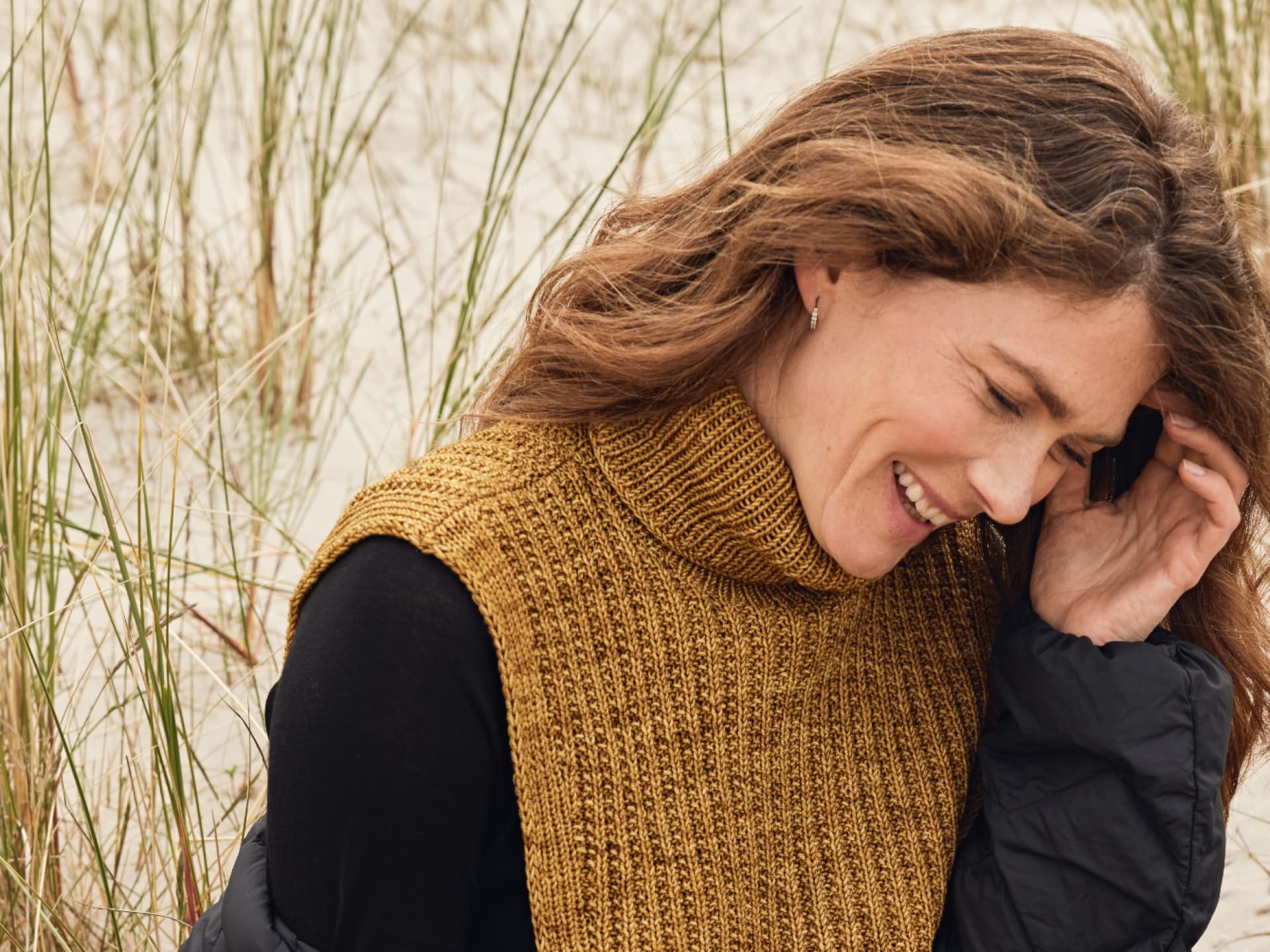 Stricken für den Frühling - Model mit Halswärmer von Lana Grossa