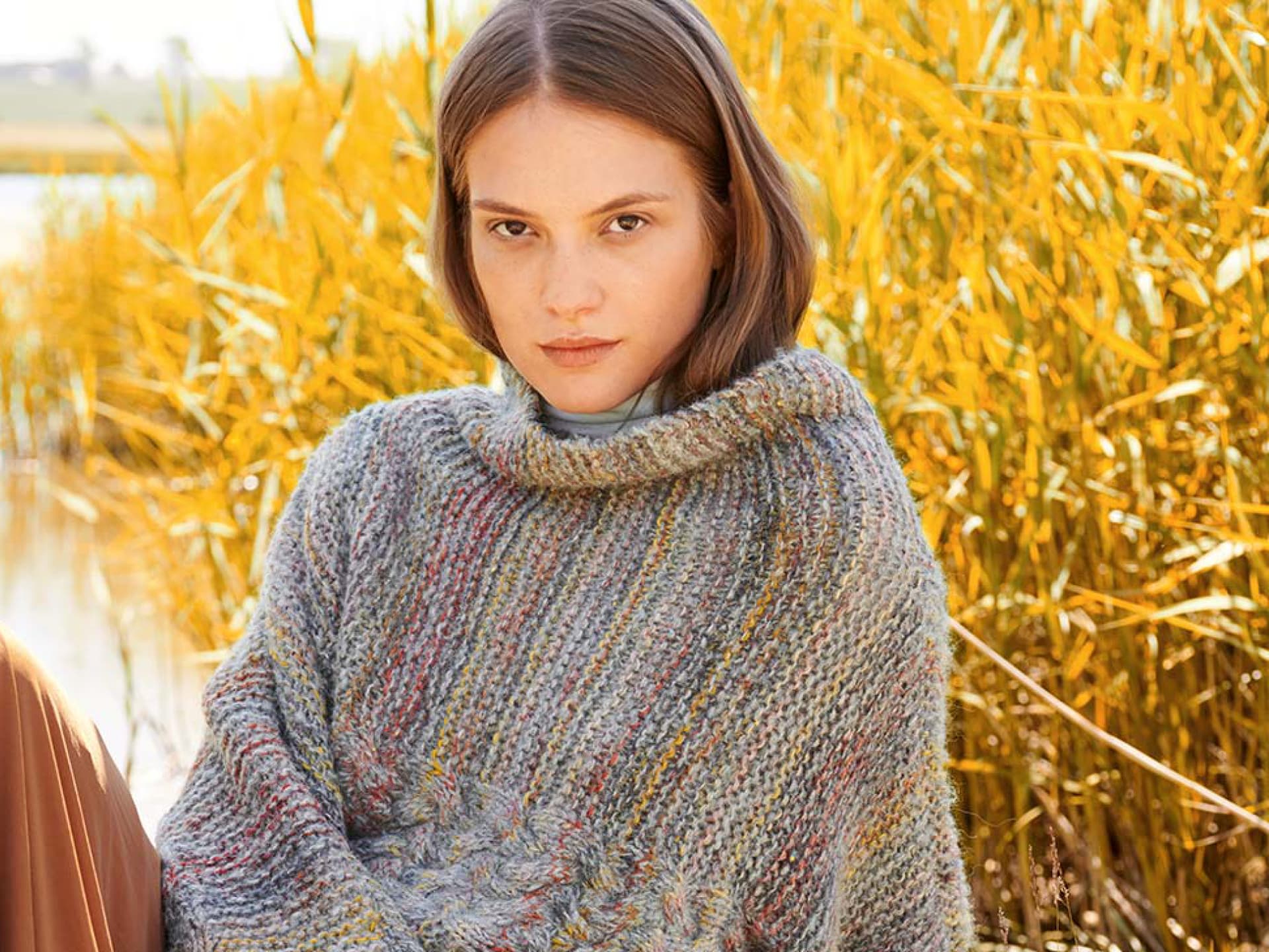 Stricken mit Farbverlaufsgarn - kostenlose Anleitung für den Oversize-Pullover von Lana Grossa