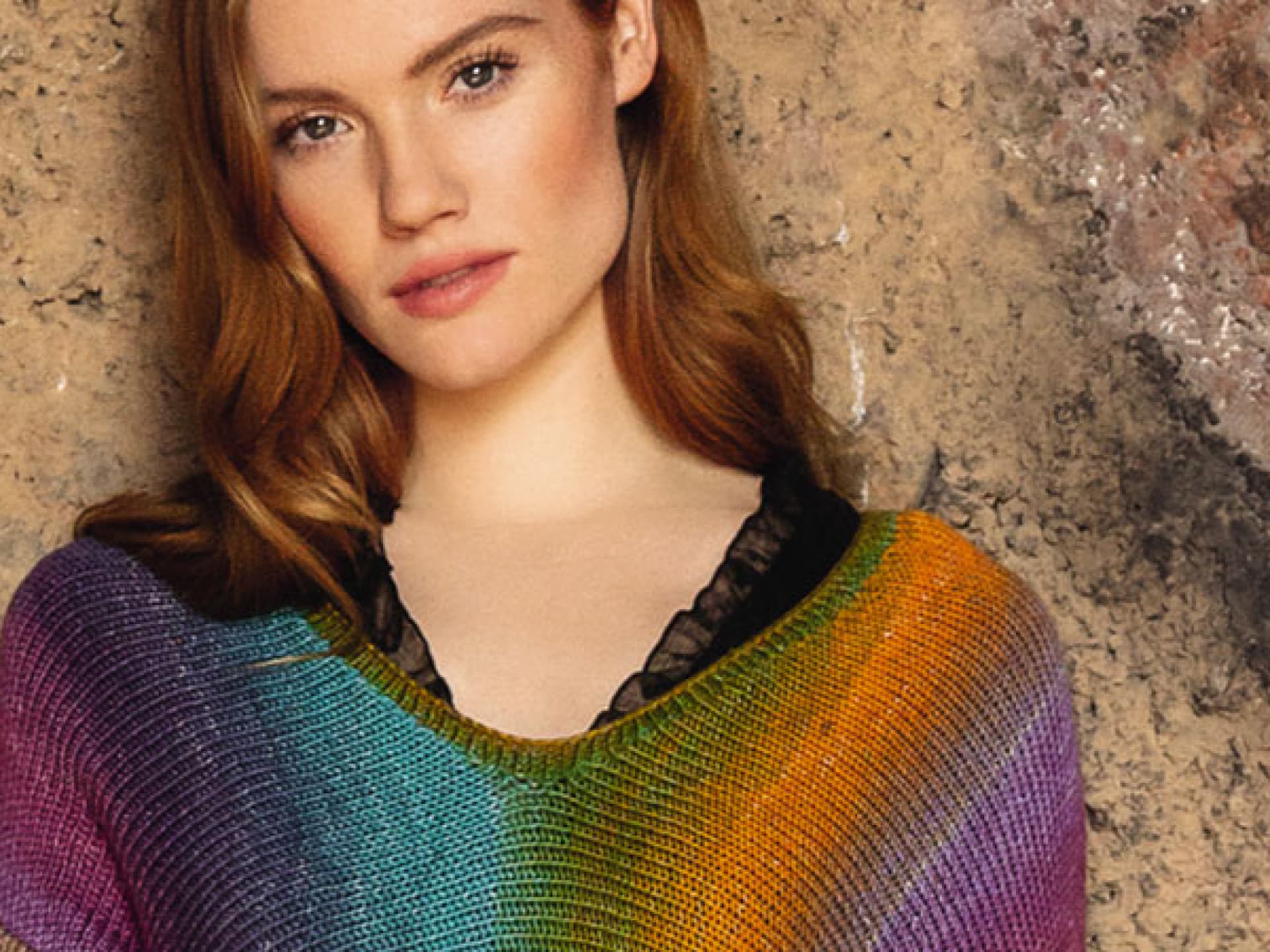 Stricken mit Farbverlaufsgarn - Anleitung für den Regenbogenpullover von Lana Grossa