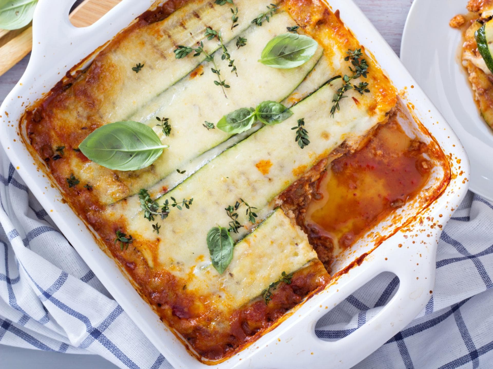 Vegetarische Low-Carb-Lasagne 
