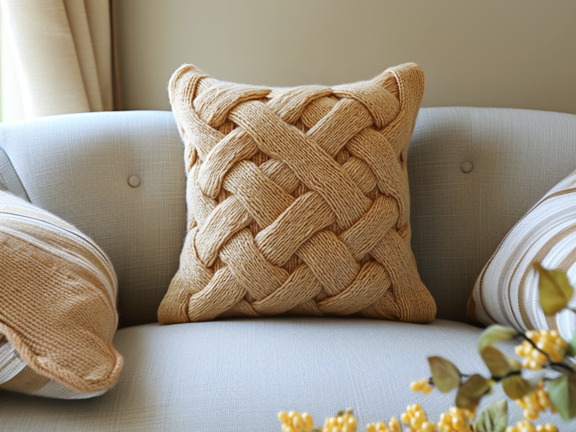 Armstricken-Kissen Armstricken Ideen - gestricktes Kissen
