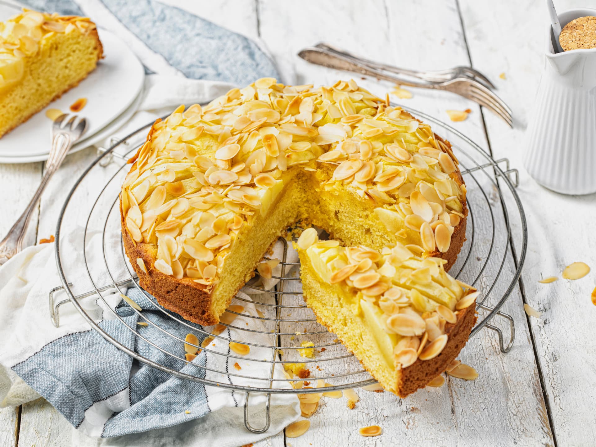 Rezept für einen leckeren Protein-Apfelkuchen Protein-Apfelkuchen