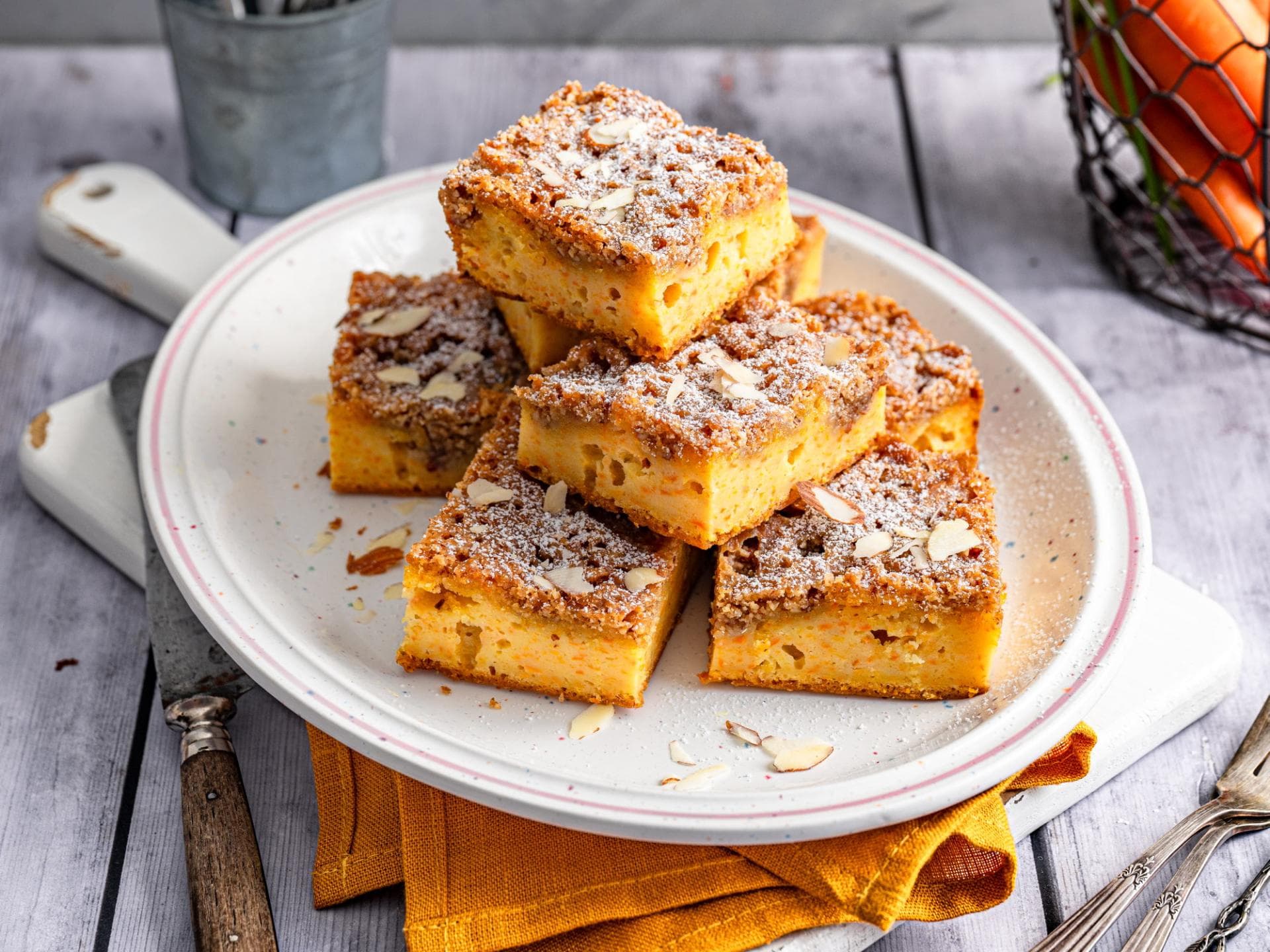 Möhren-Mandel-Kuchen Möhren-Mandel-Kuchen