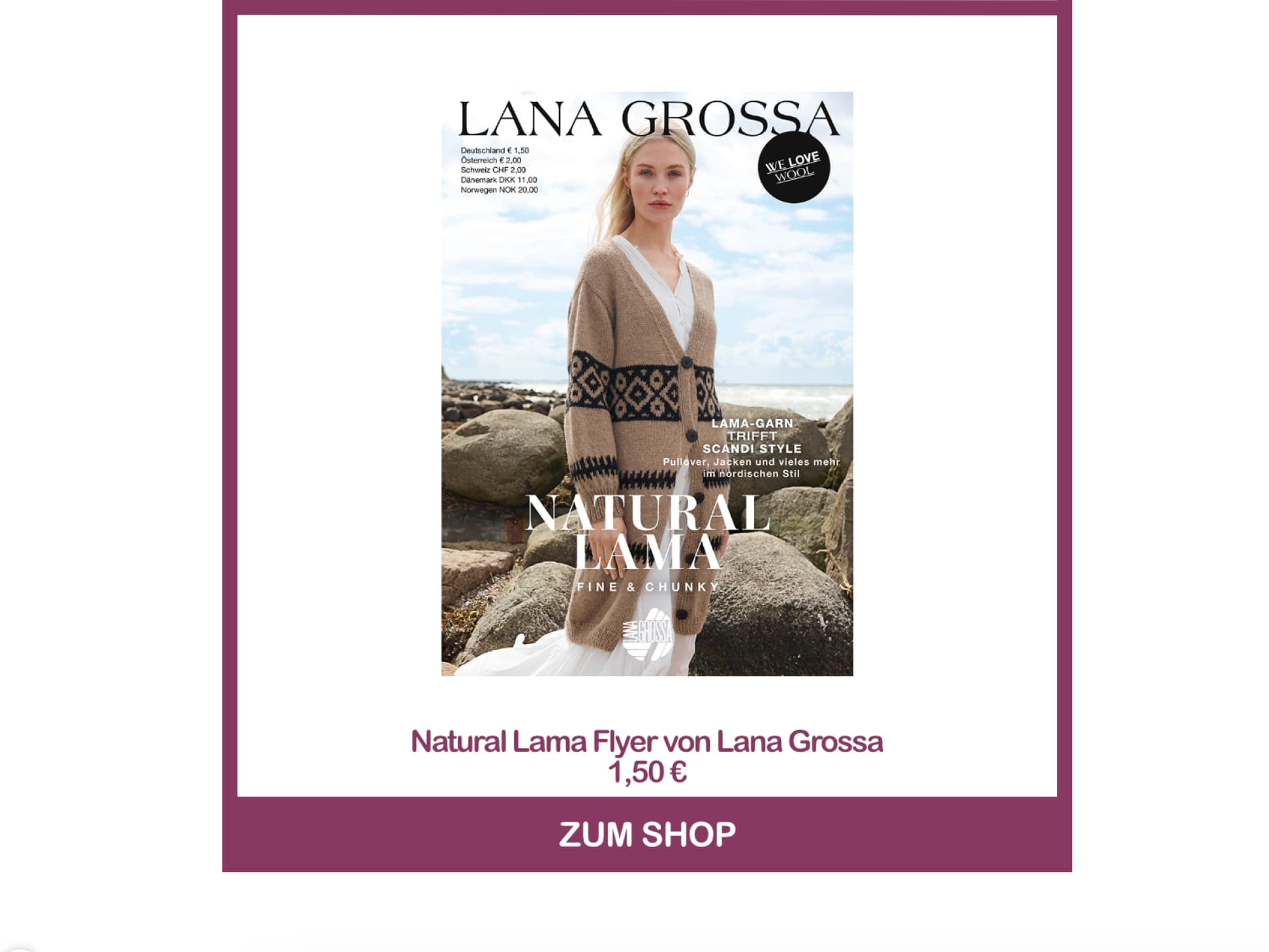 Natural Lama Flyer von Lana Grossa
