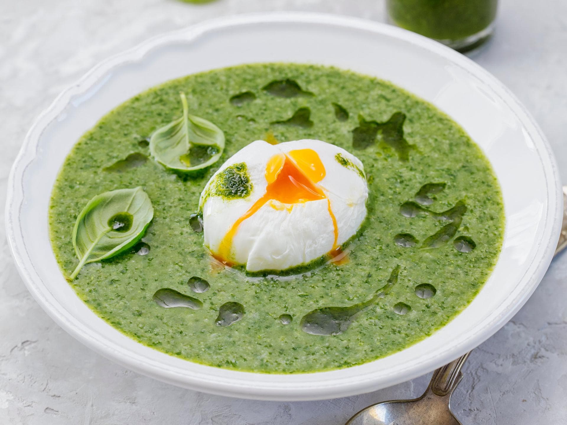 Spinatcremesuppe 