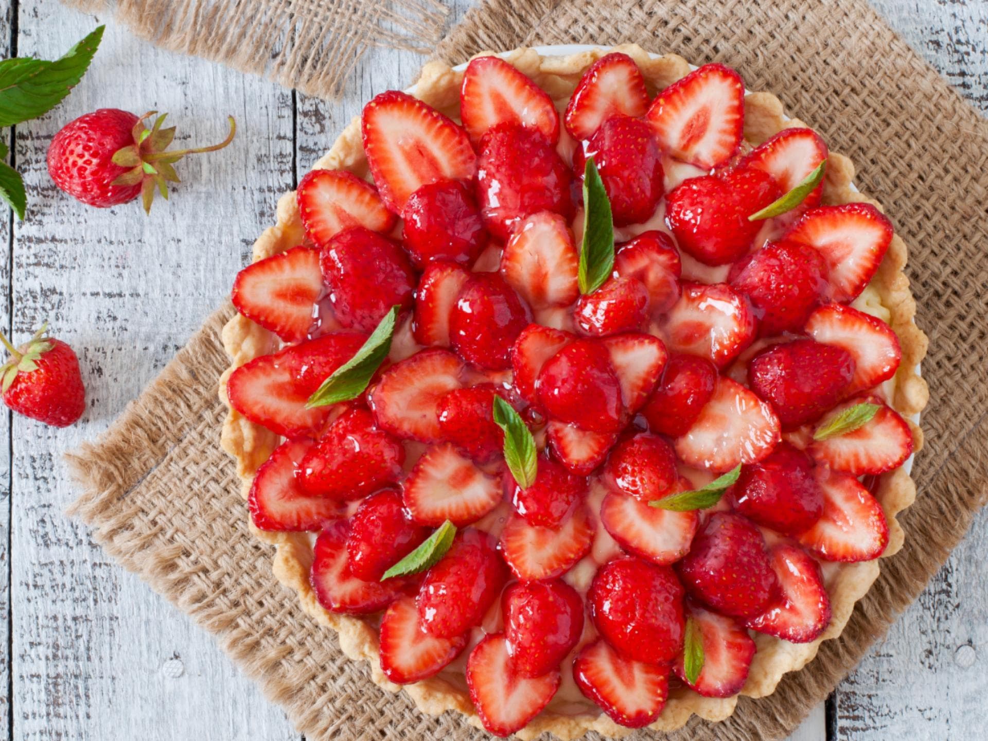 Leichter Erdbeerkuchen 