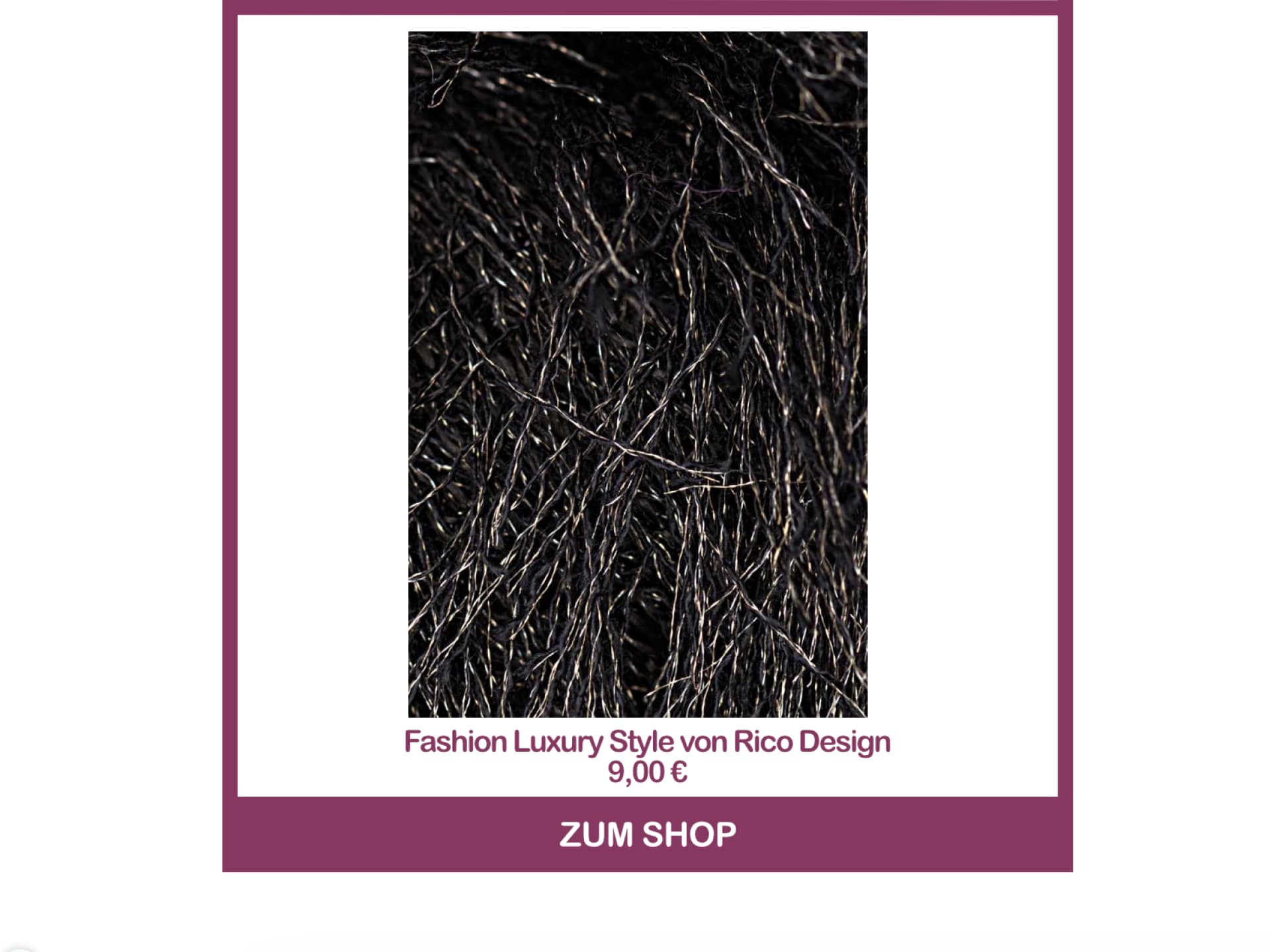 Fashion Luxury Style Strickgarn von Rico Design