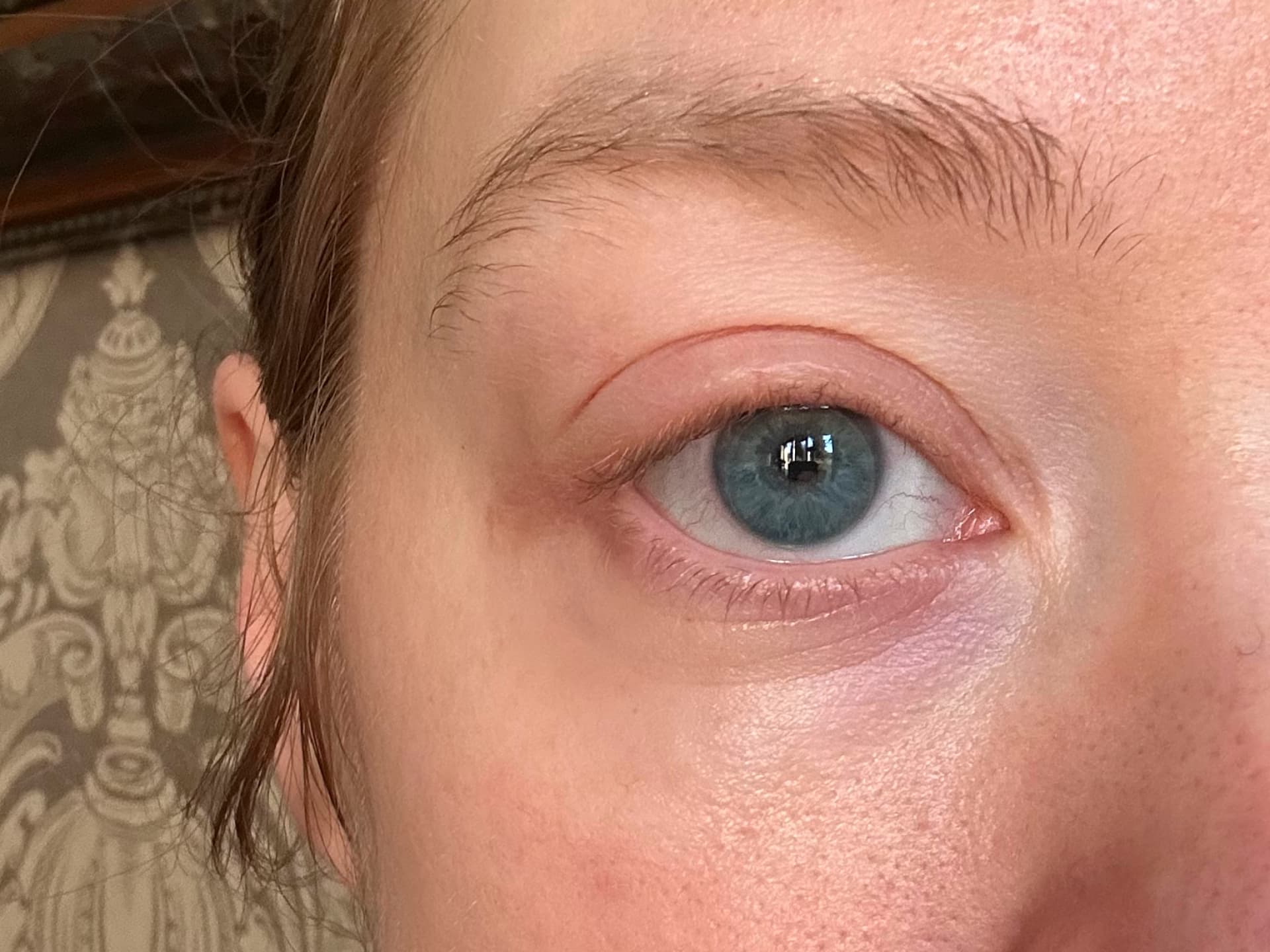 Getönte Augencreme Test - Mein Auge vor dem Auftragen der getönten Augencreme von Typology