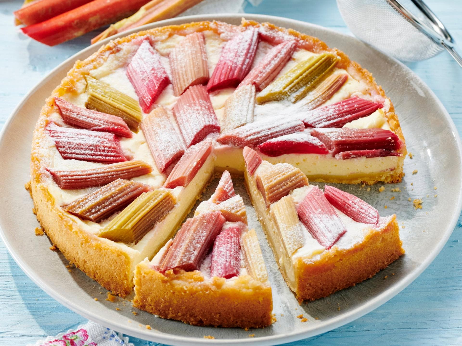 Rhabarber-Käsekuchen Rhabarber-Käsekuchen