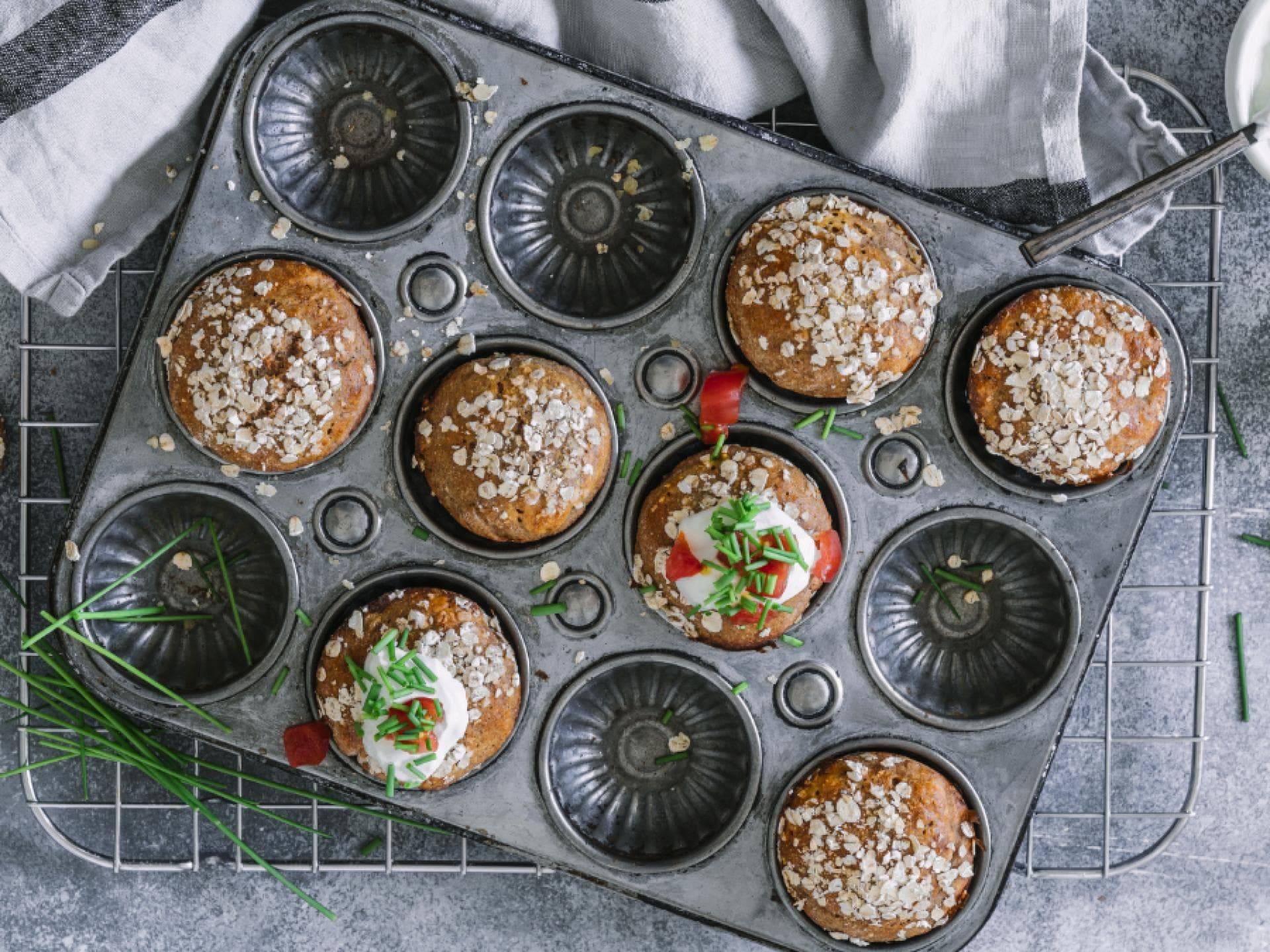 Vollkorn-Muffins mit Skyr 