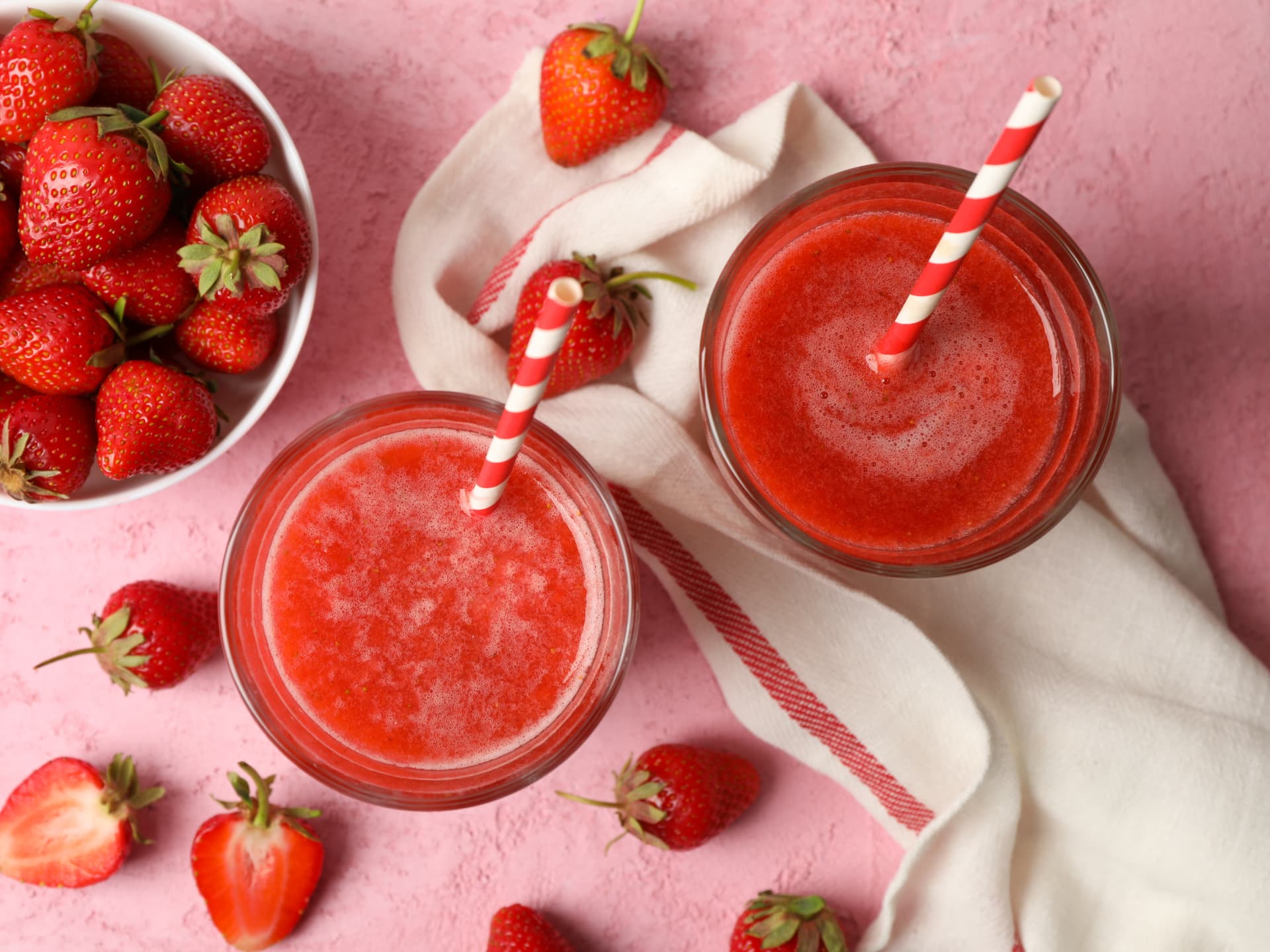 Selbst gemachter Erdbeersaft