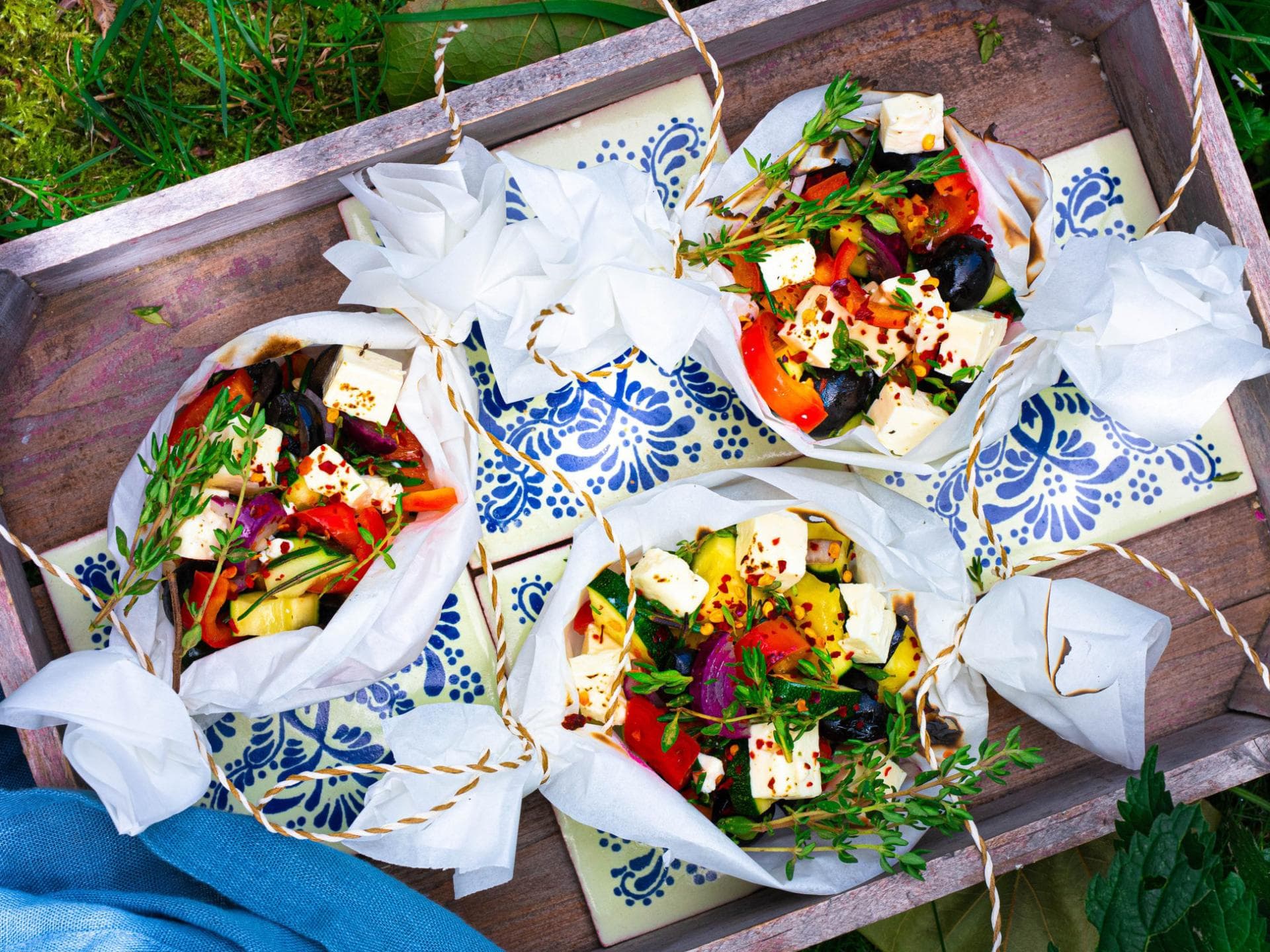 Gemüse-Feta-Päckchen 