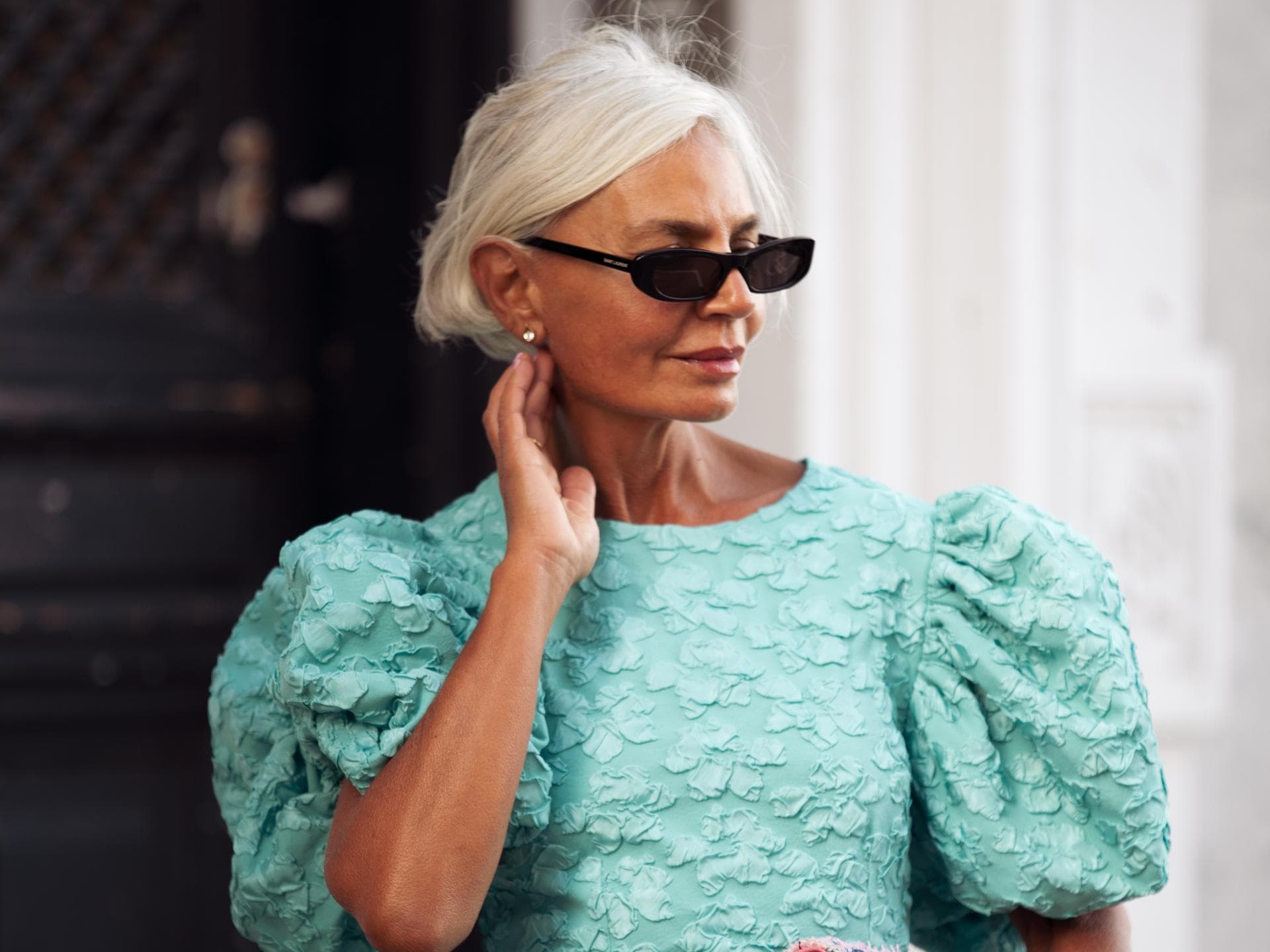 Streetstyle mit schickem Kleider 