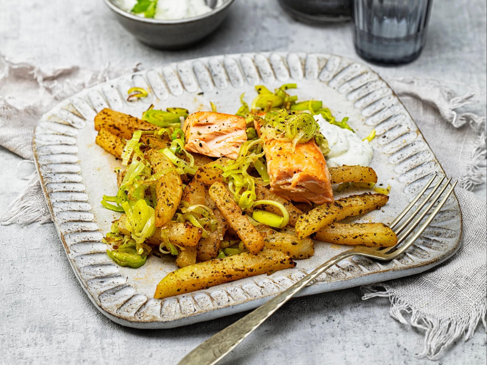 Zitronen-Pfeffer-Kohlrabi-Pommes Zitronen-Pfeffer-Kohlrabi-Pommes