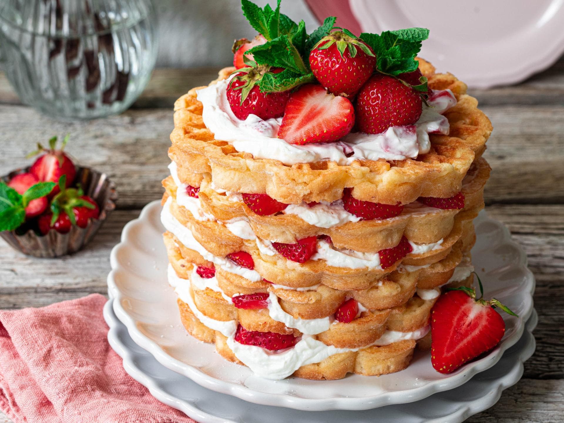 Erdbeer-Waffeltorte Erdbeer-Waffeltorte