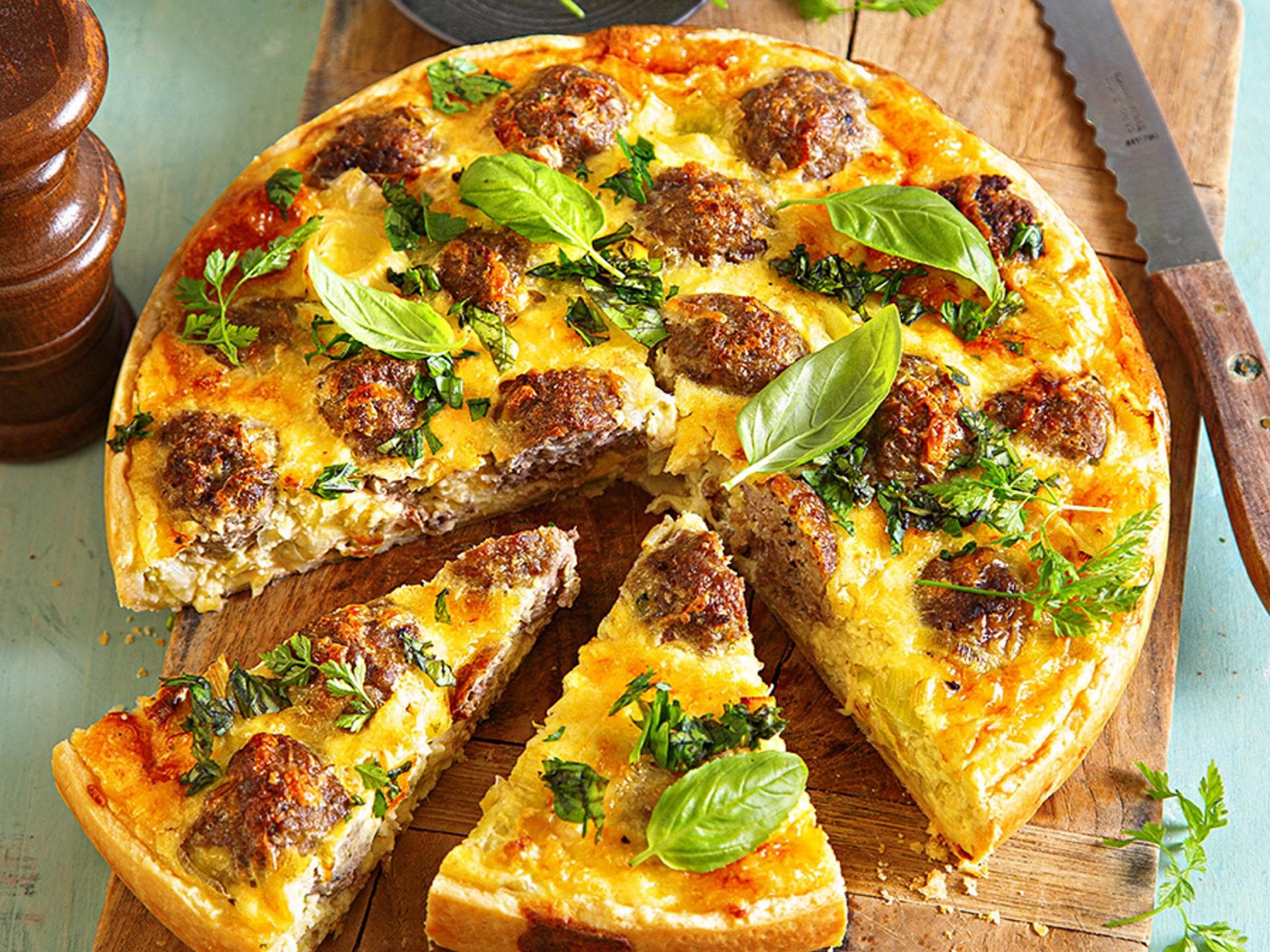 Hackbällchen-Tarte